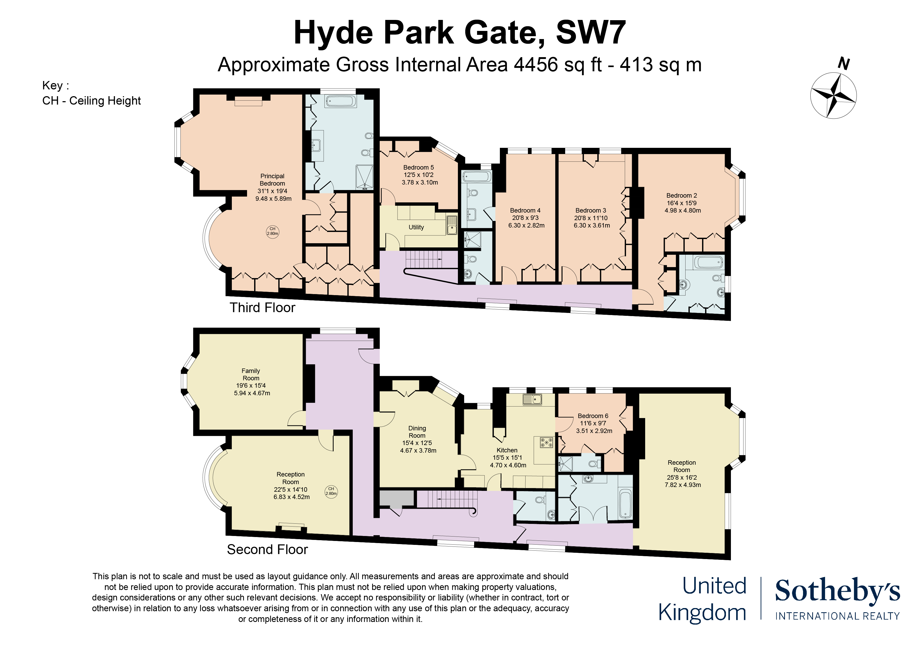 40, Hyde Park Gate, Kensington floorplan