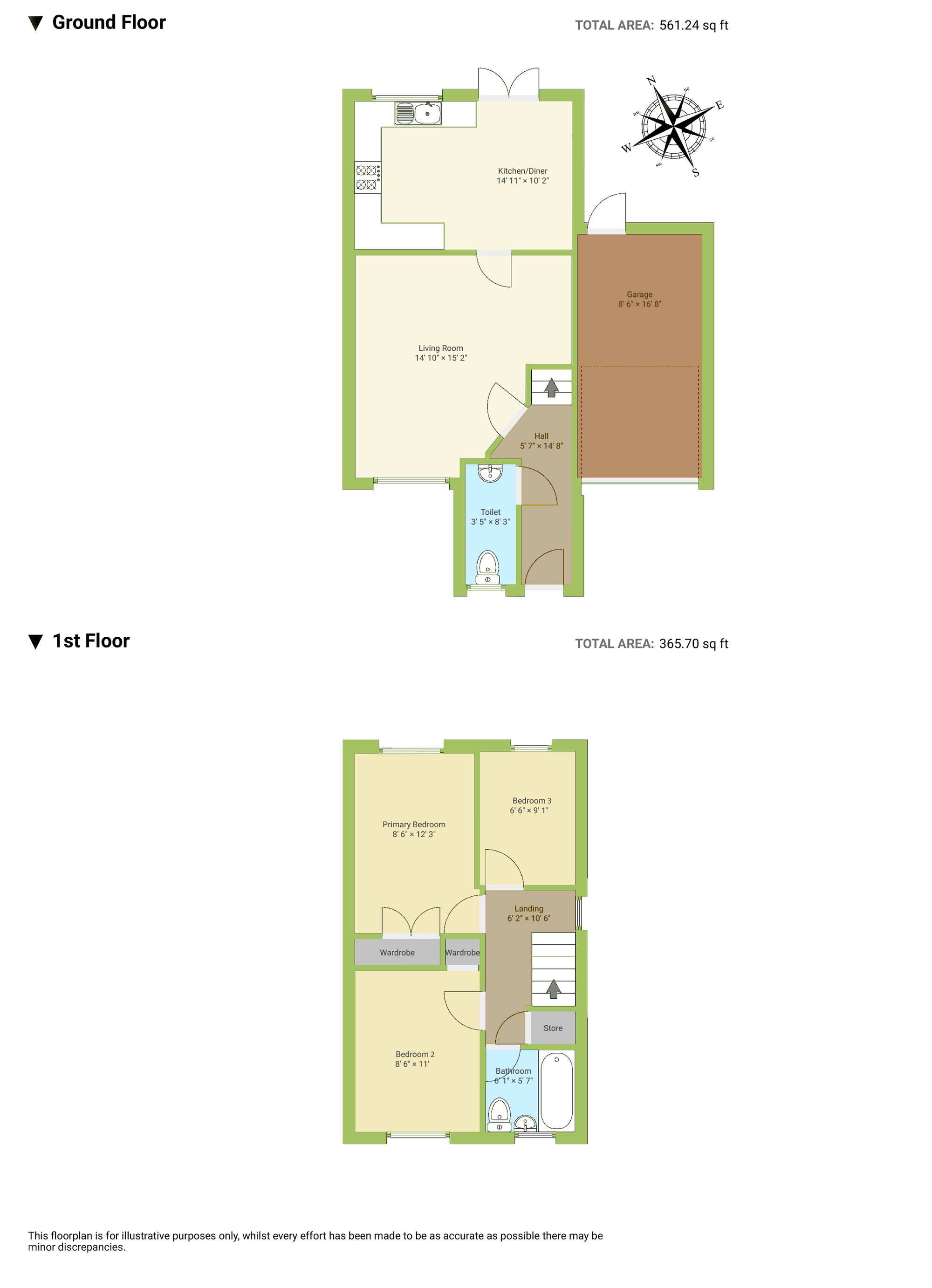 3 Cae Cadno, Pontypridd floorplan