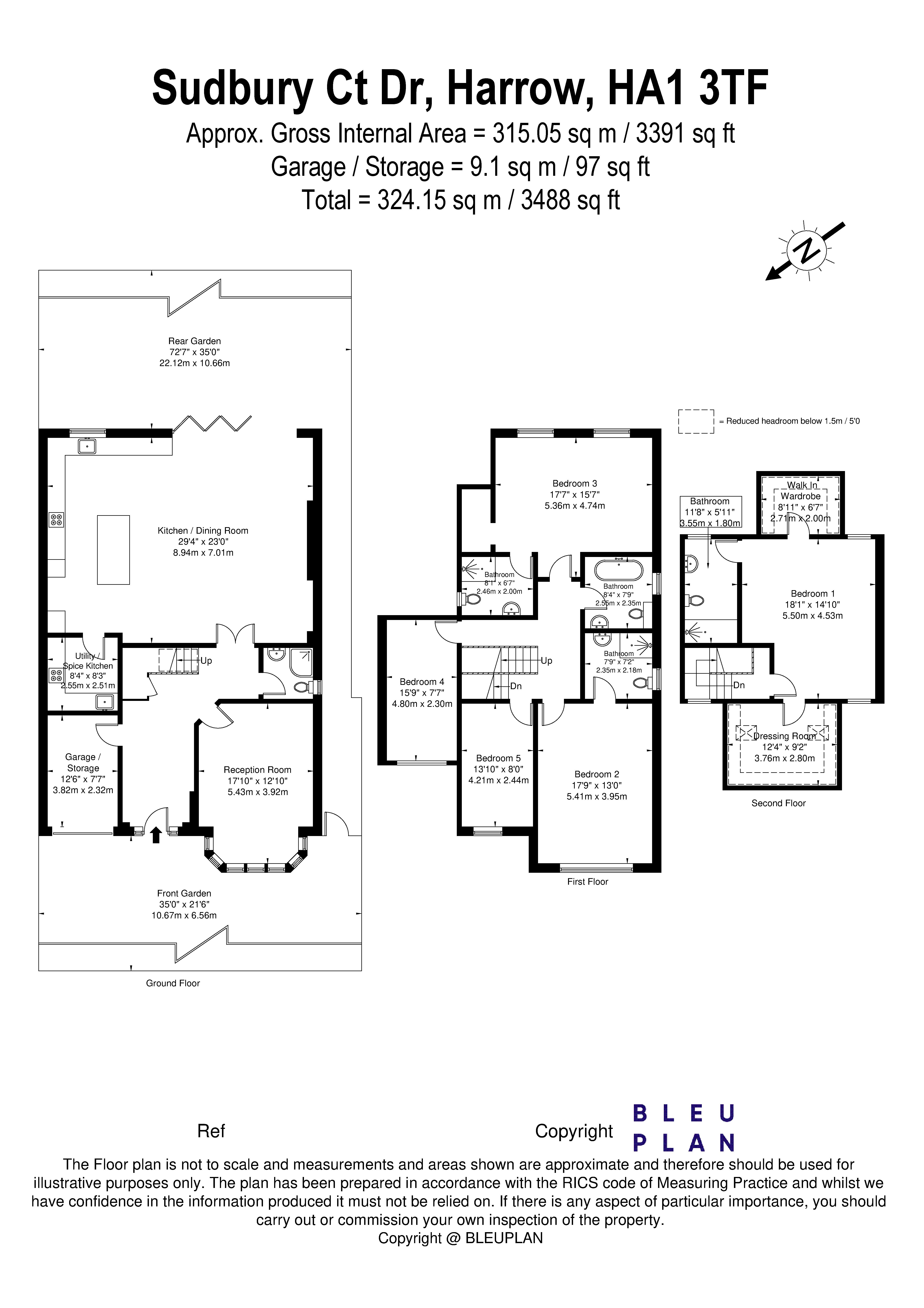 97, Sudbury Court Drive, Harrow floorplan