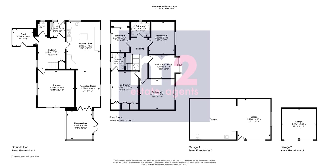 River View, Usk floorplan