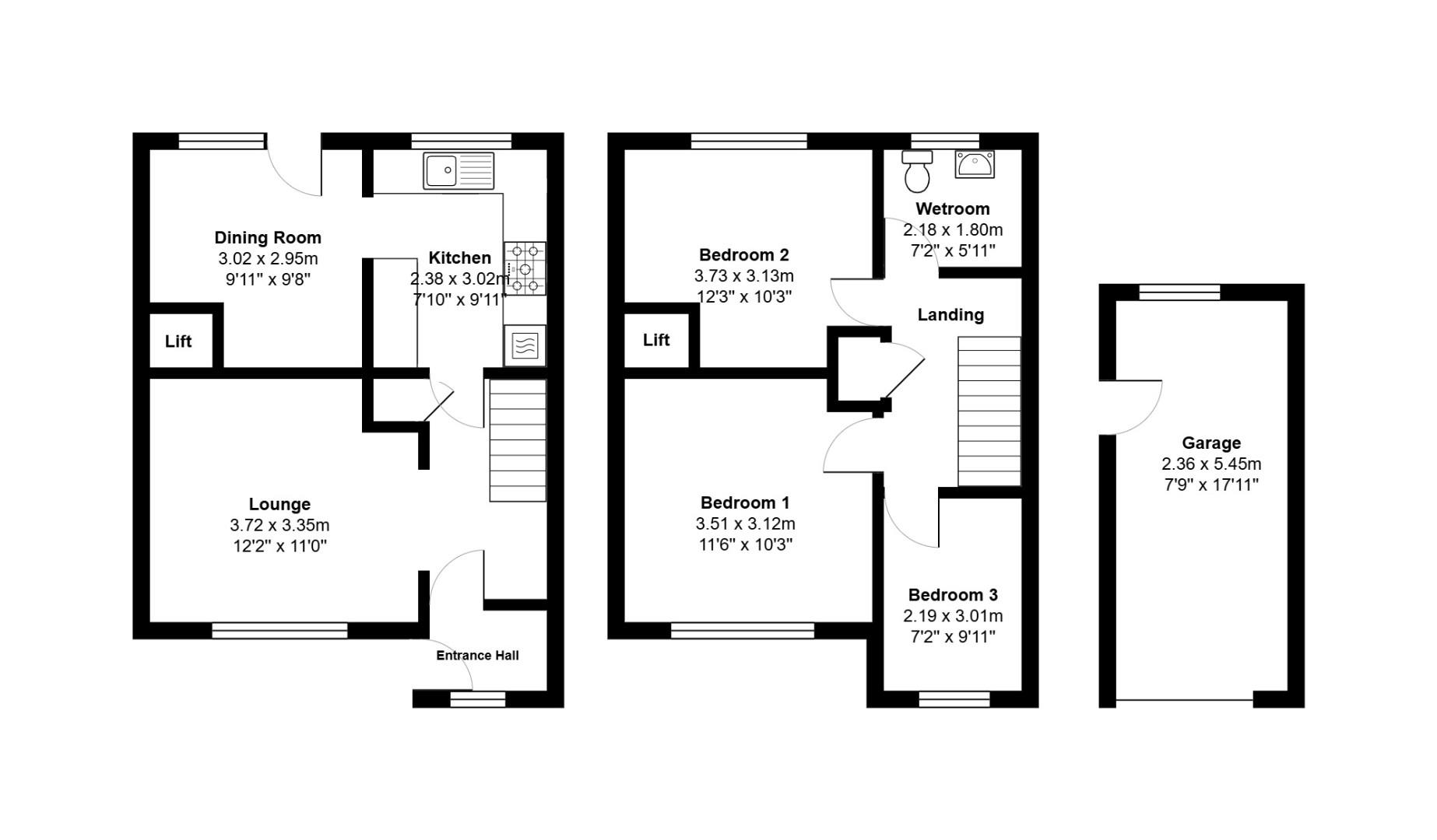 17, Chatcombe, Bristol floorplan