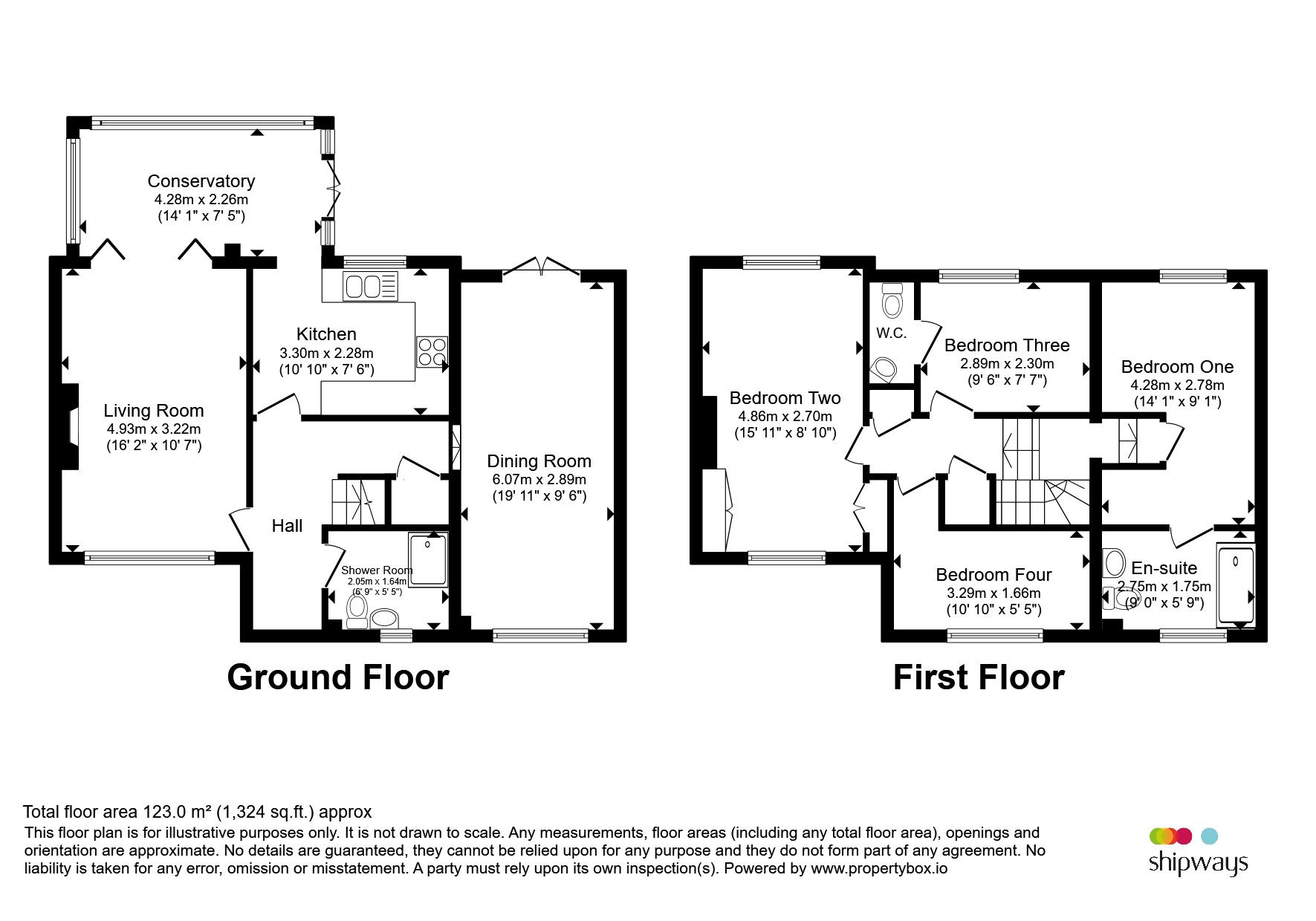 90, Woodfield Avenue, Stourbridge floorplan