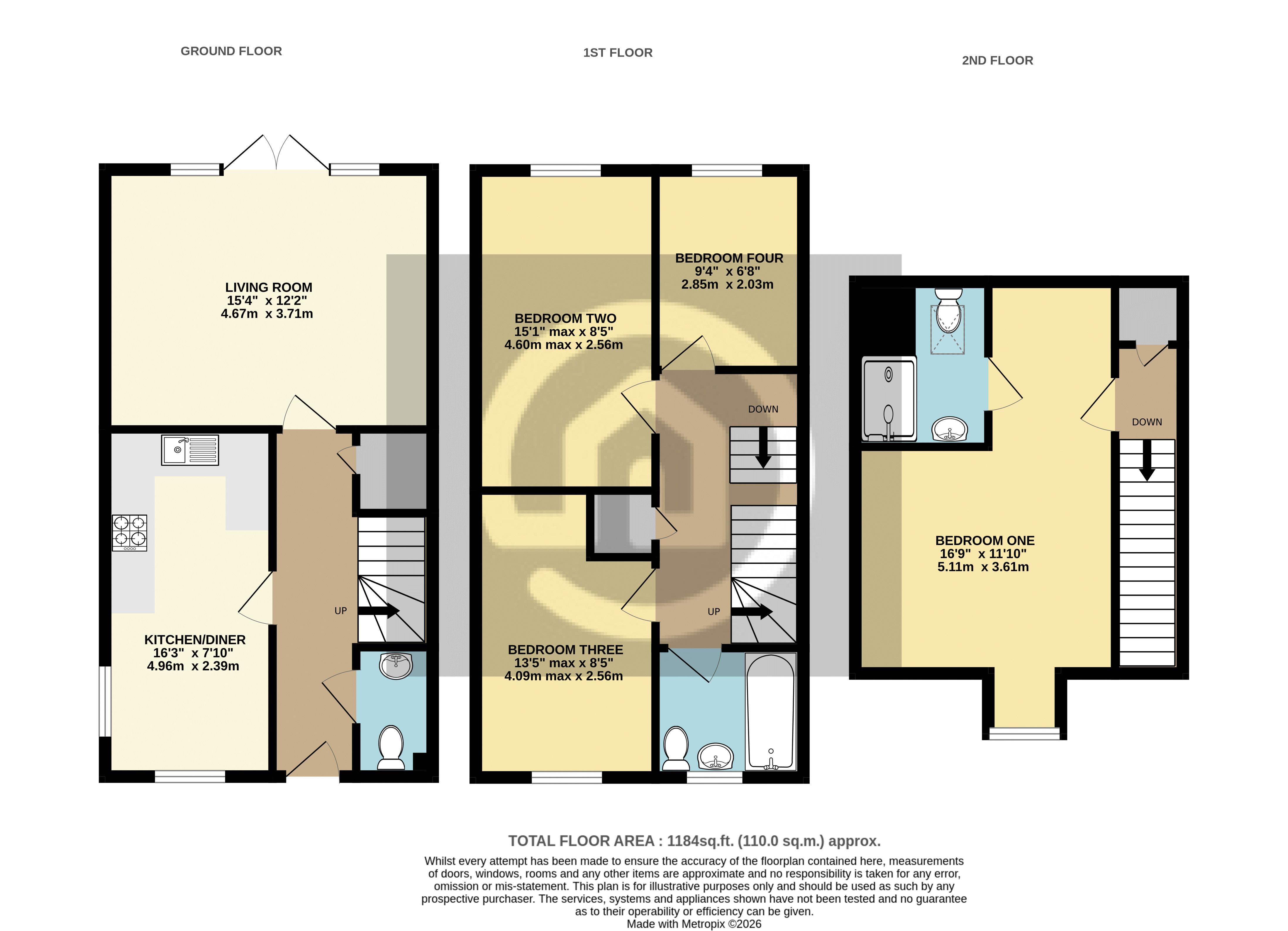 6, Holbeach Avenue, Bedford floorplan