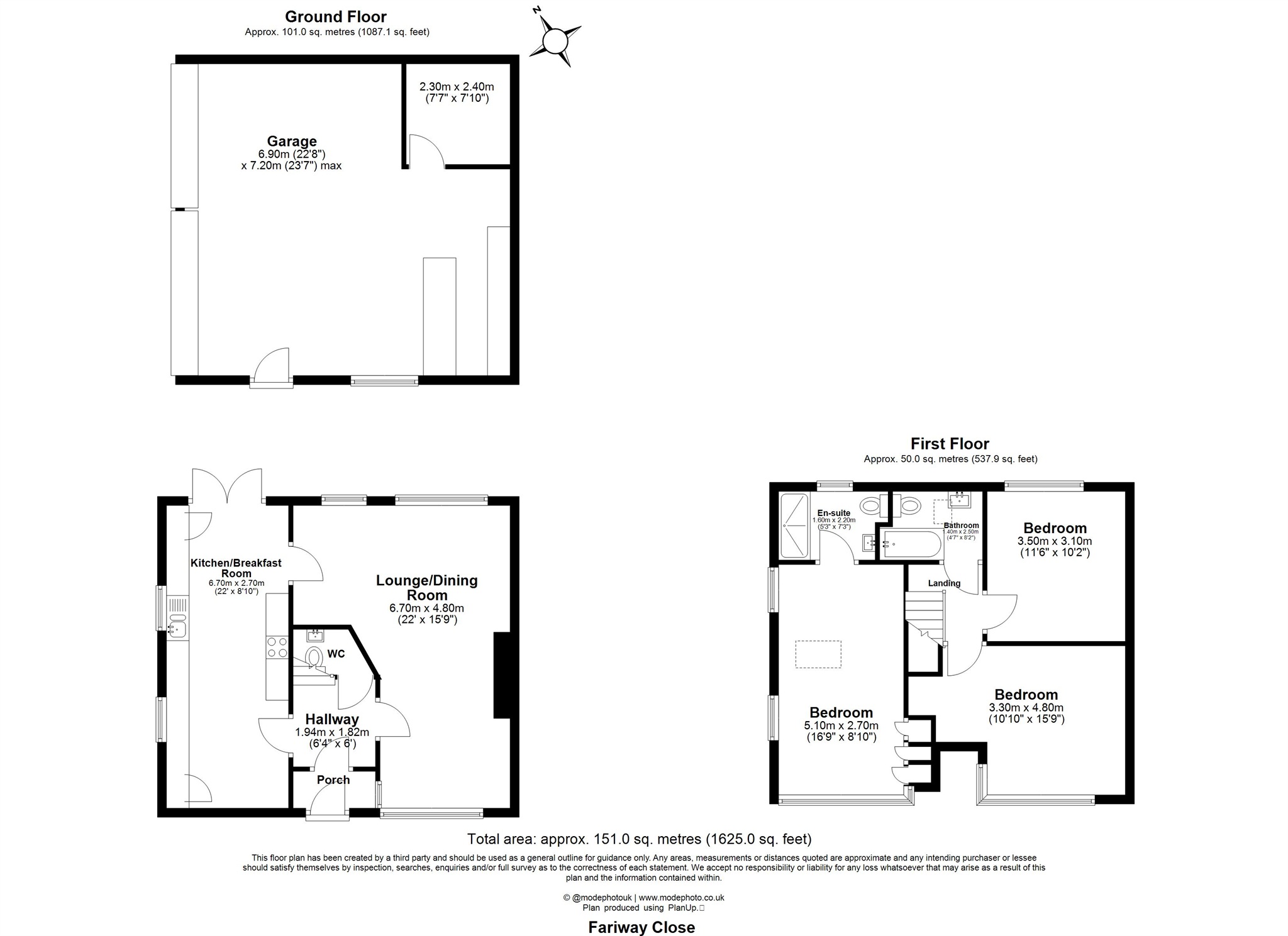 1, Fairway Close, St. Albans floorplan