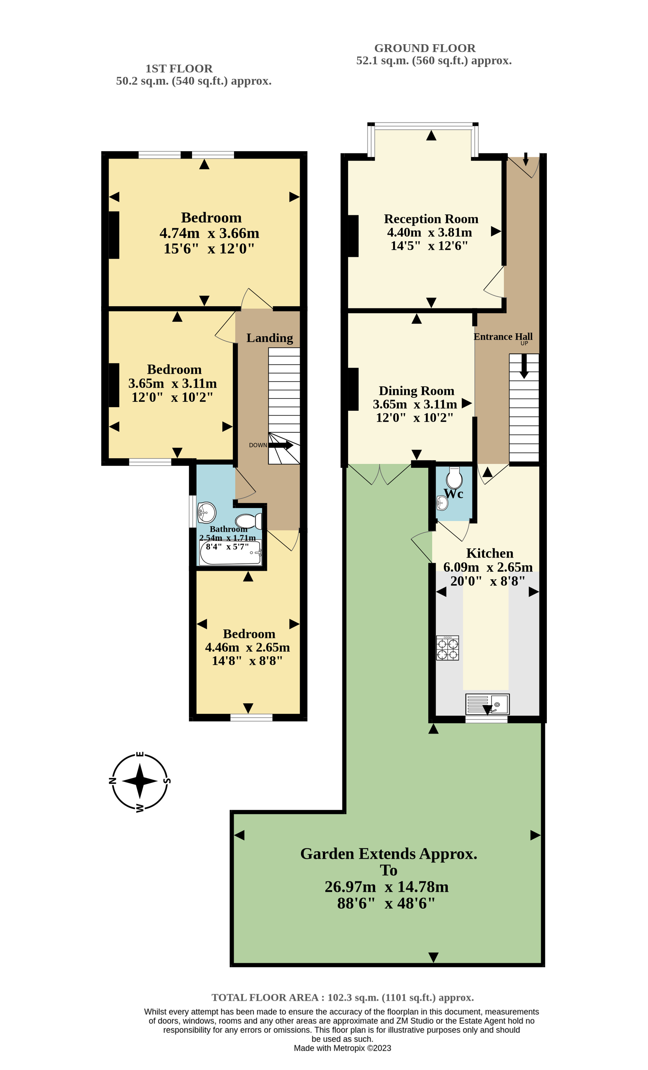 Whittington Road, London floorplan