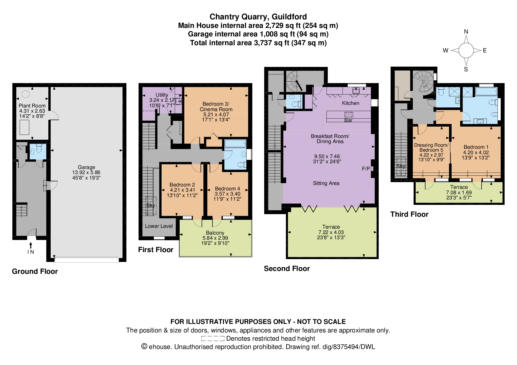 4 Bedrooms Detached house for sale in Chantry Quarry, Guildford, Surrey GU1