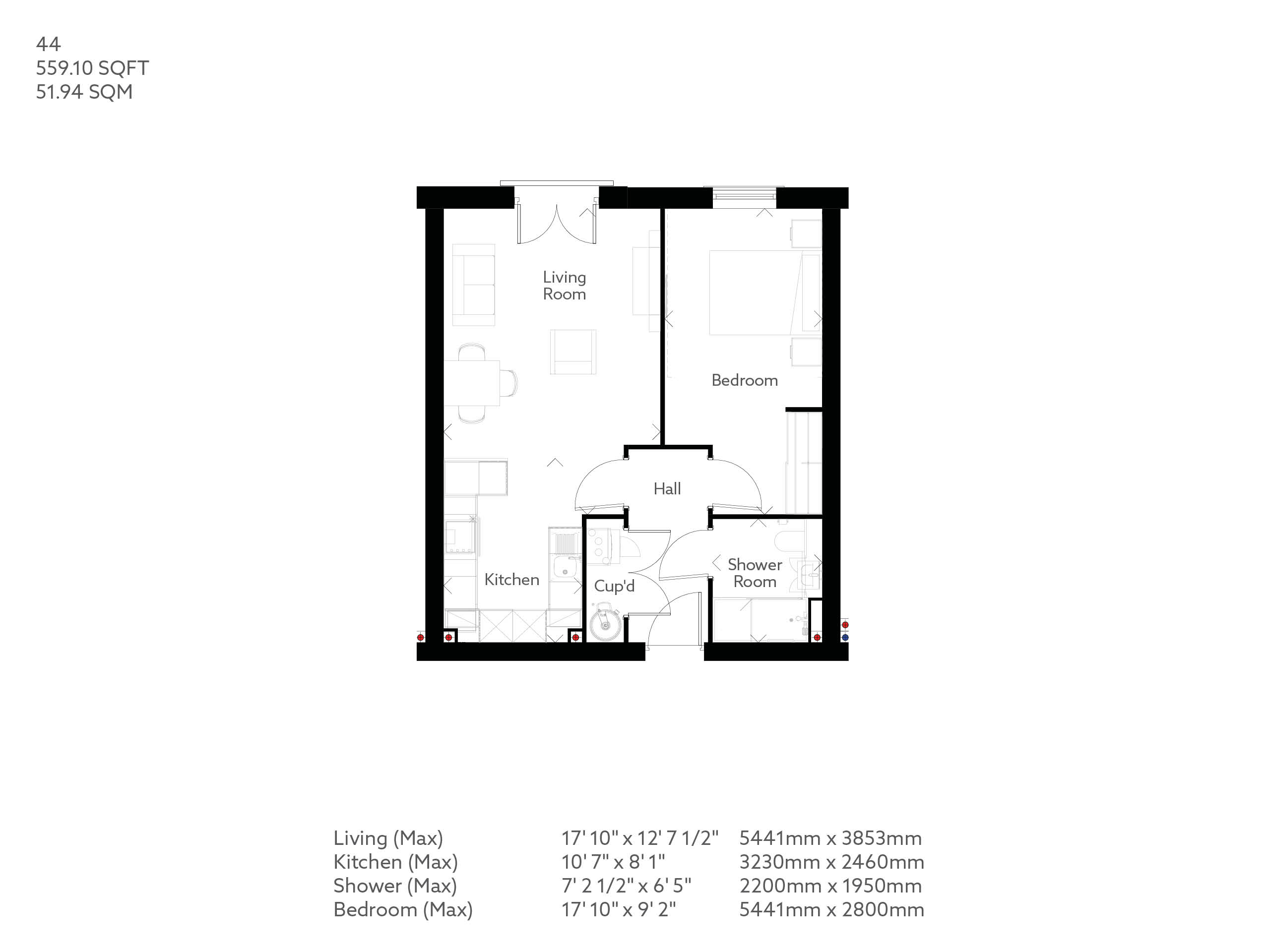 44, Whitby floorplan