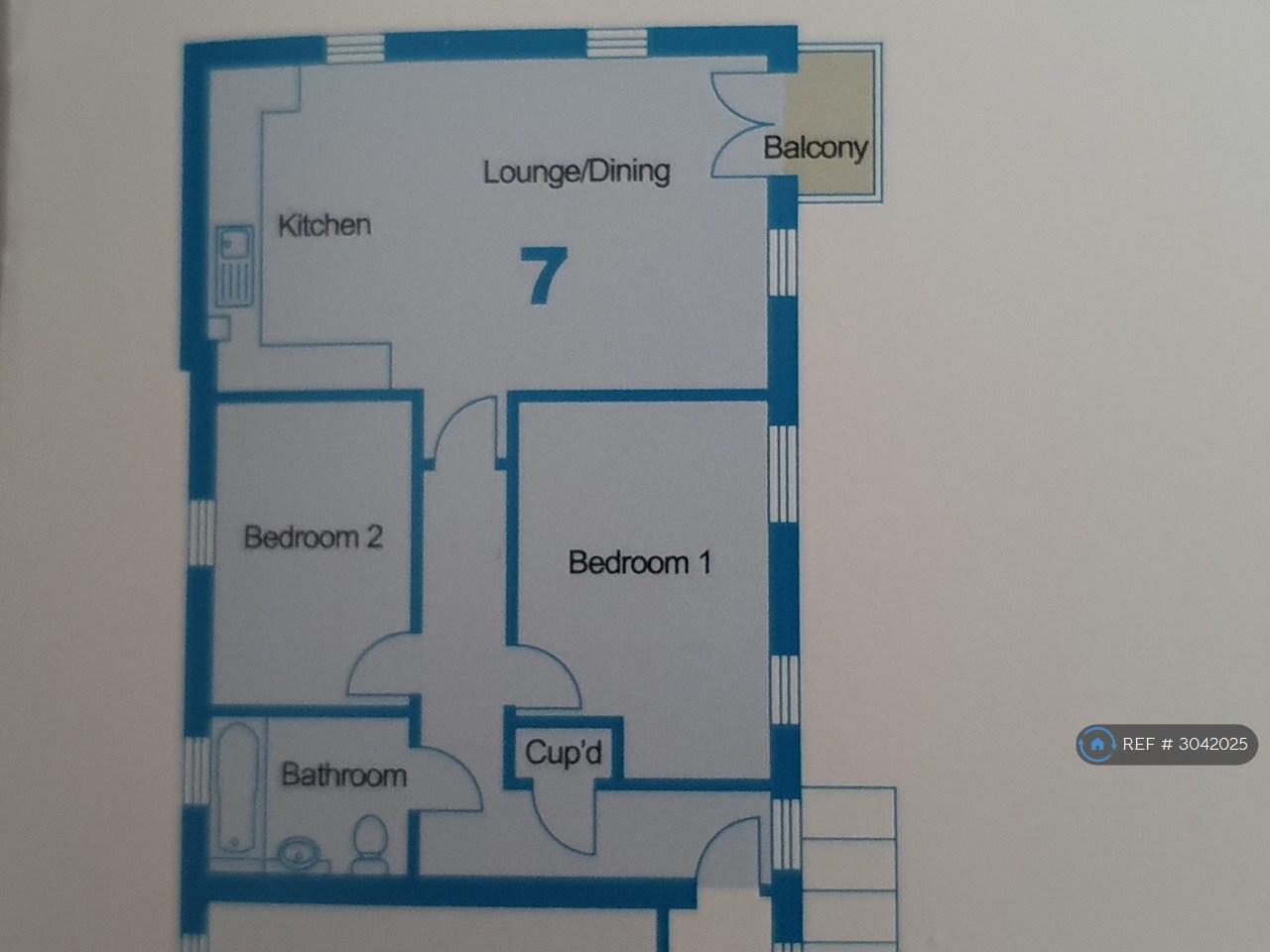 Apartment, Bluecoats Yard Knightrider Street, Maidstone floorplan