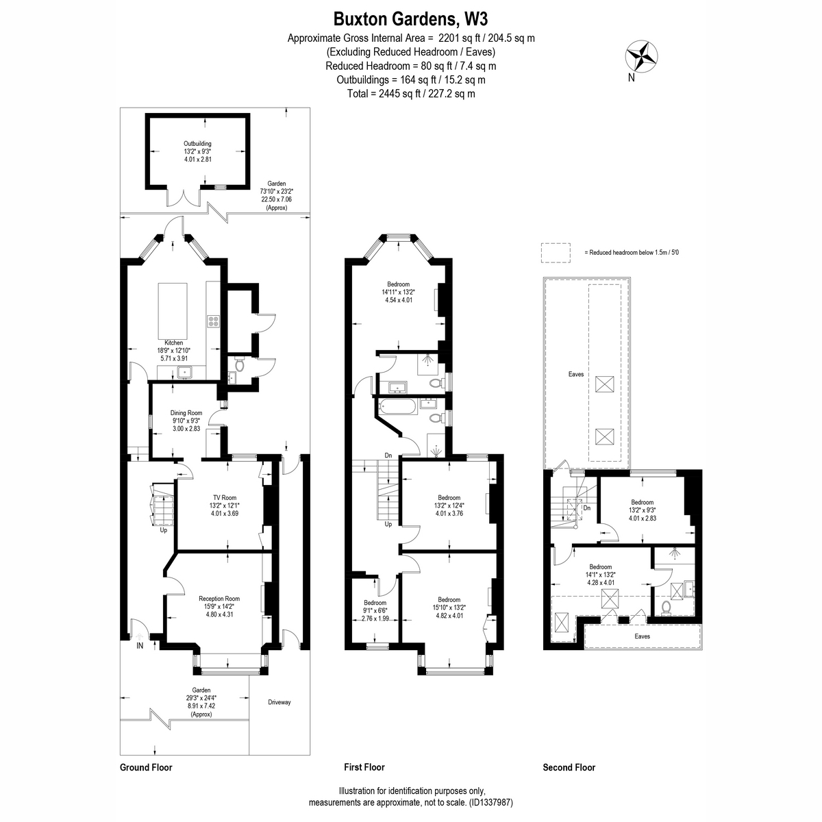 15, Buxton Gardens, London floorplan