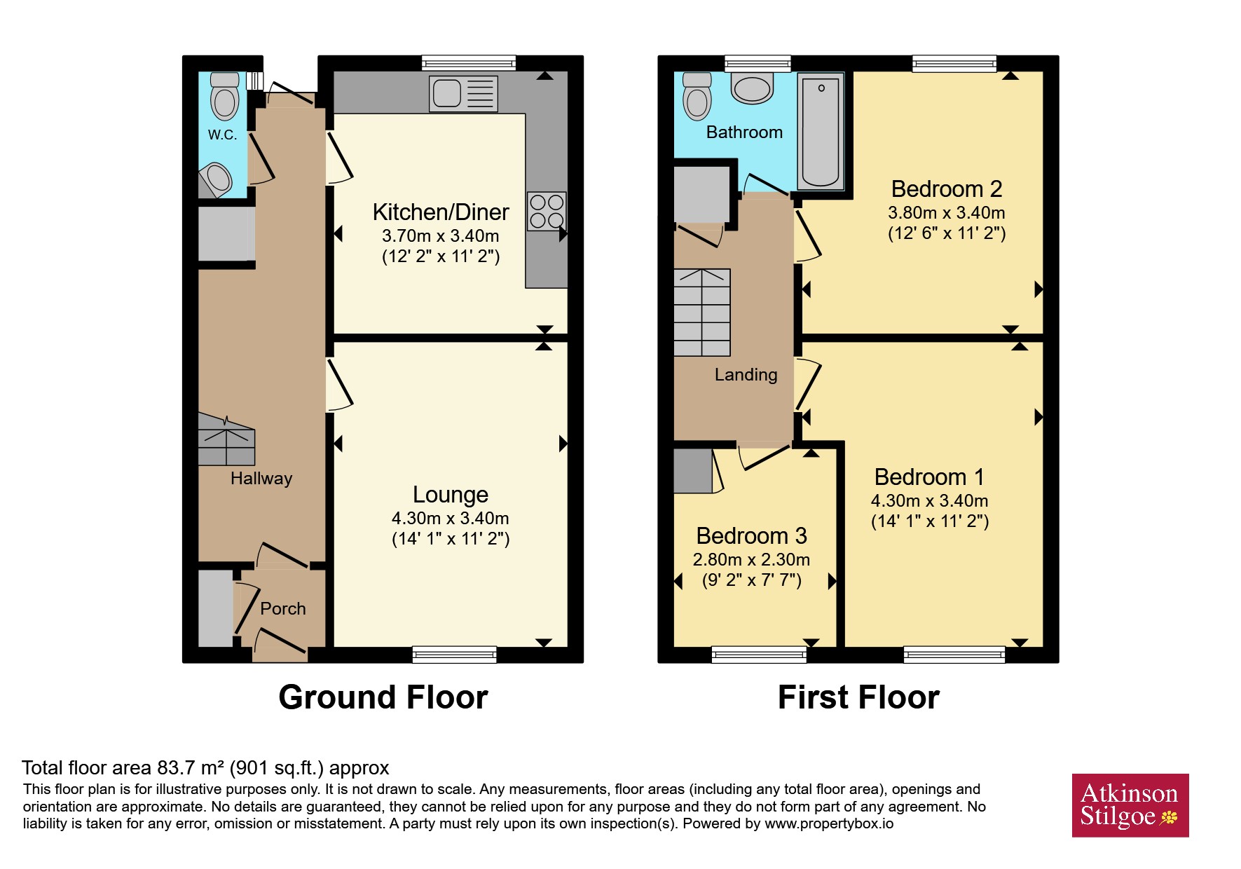 40, Whitnash Close, Balsall Common floorplan