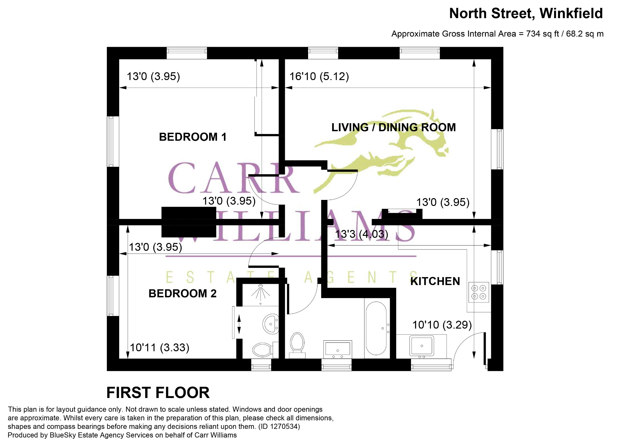 Flat B Godesia House, North Street, Windsor floorplan