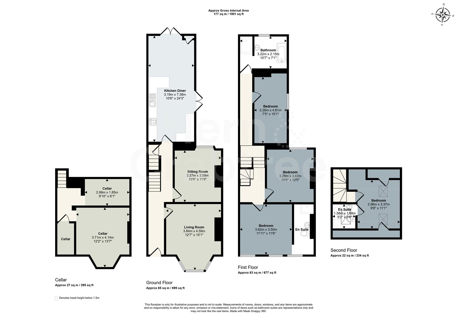 20, Rawden Place, Cardiff floorplan