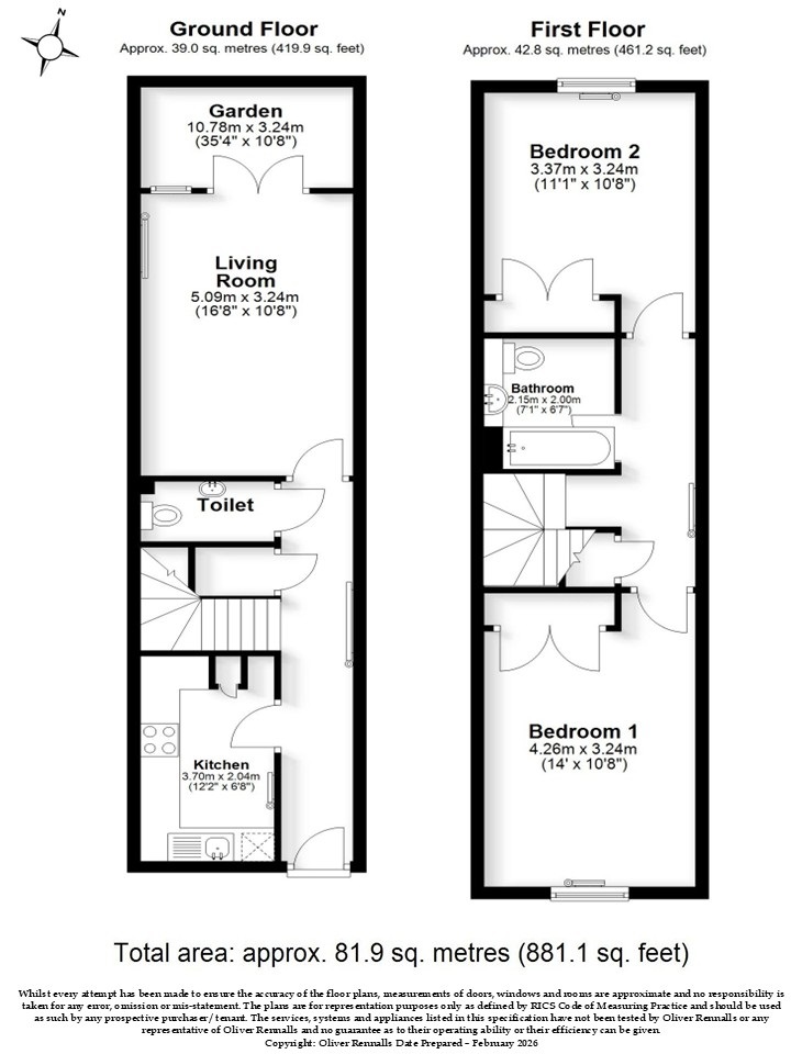 6 Howard Villas, Whitley Wood Road, Reading floorplan