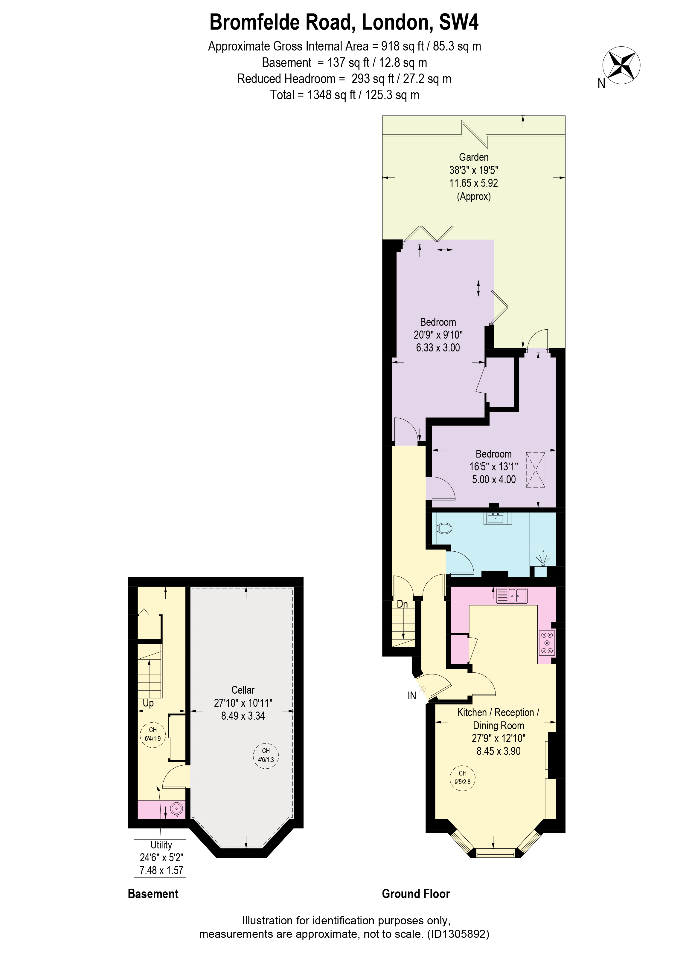 Bromfelde Road, London floorplan