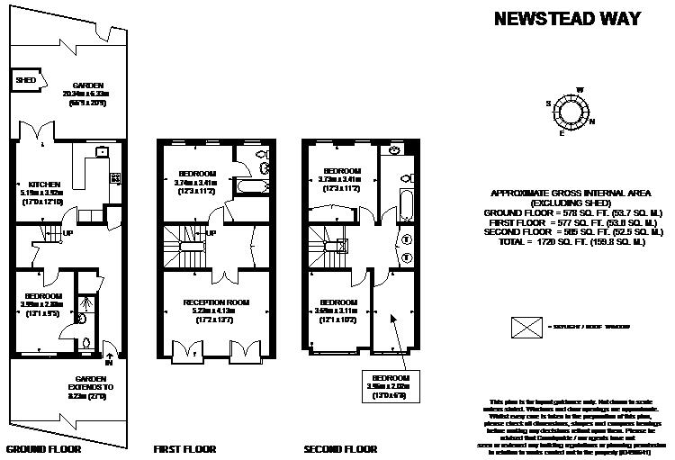 5 Bedrooms Terraced house to rent in Newstead Way, London SW19