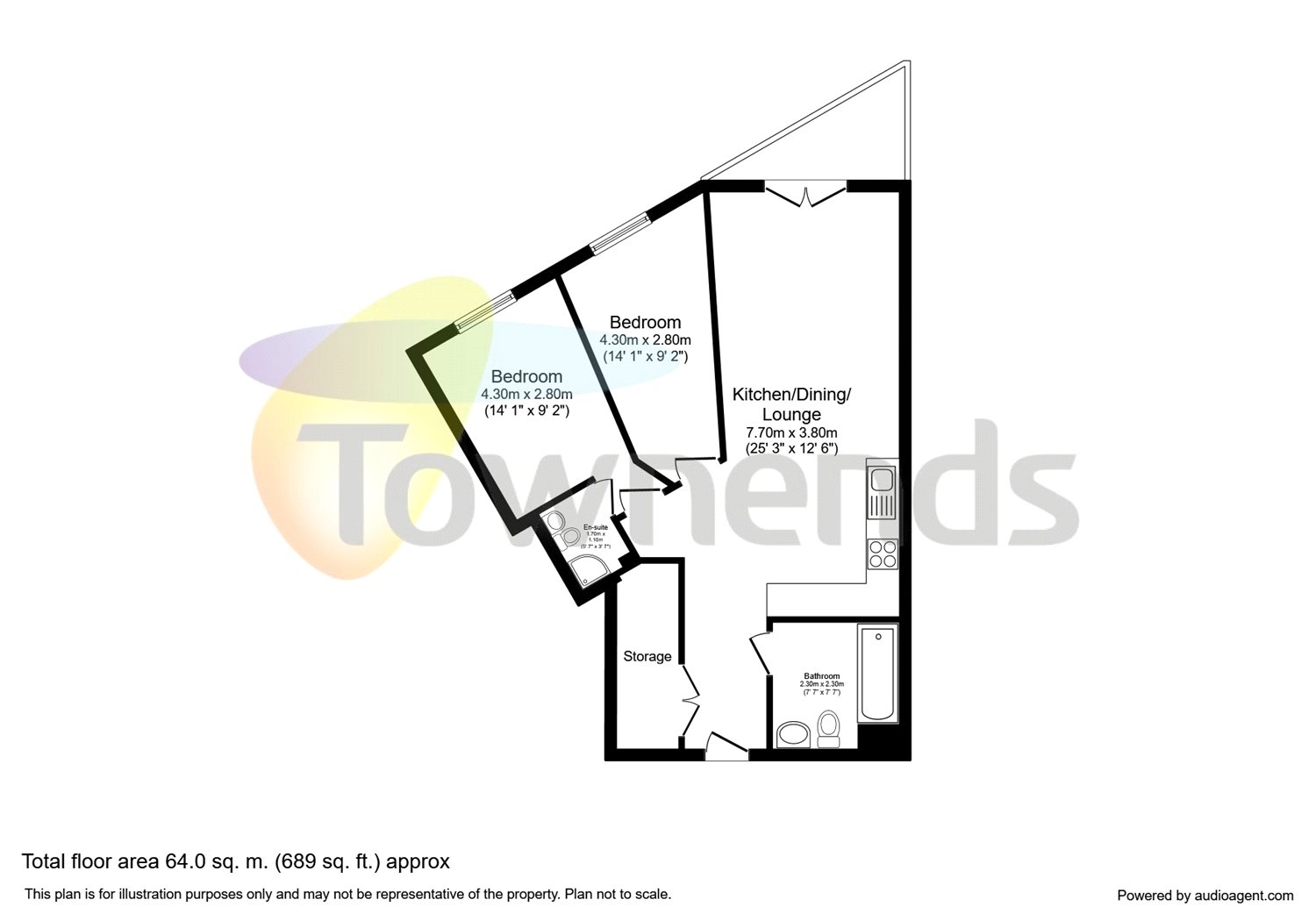 2 Bedrooms Flat for sale in Newgate, Croydon CR0