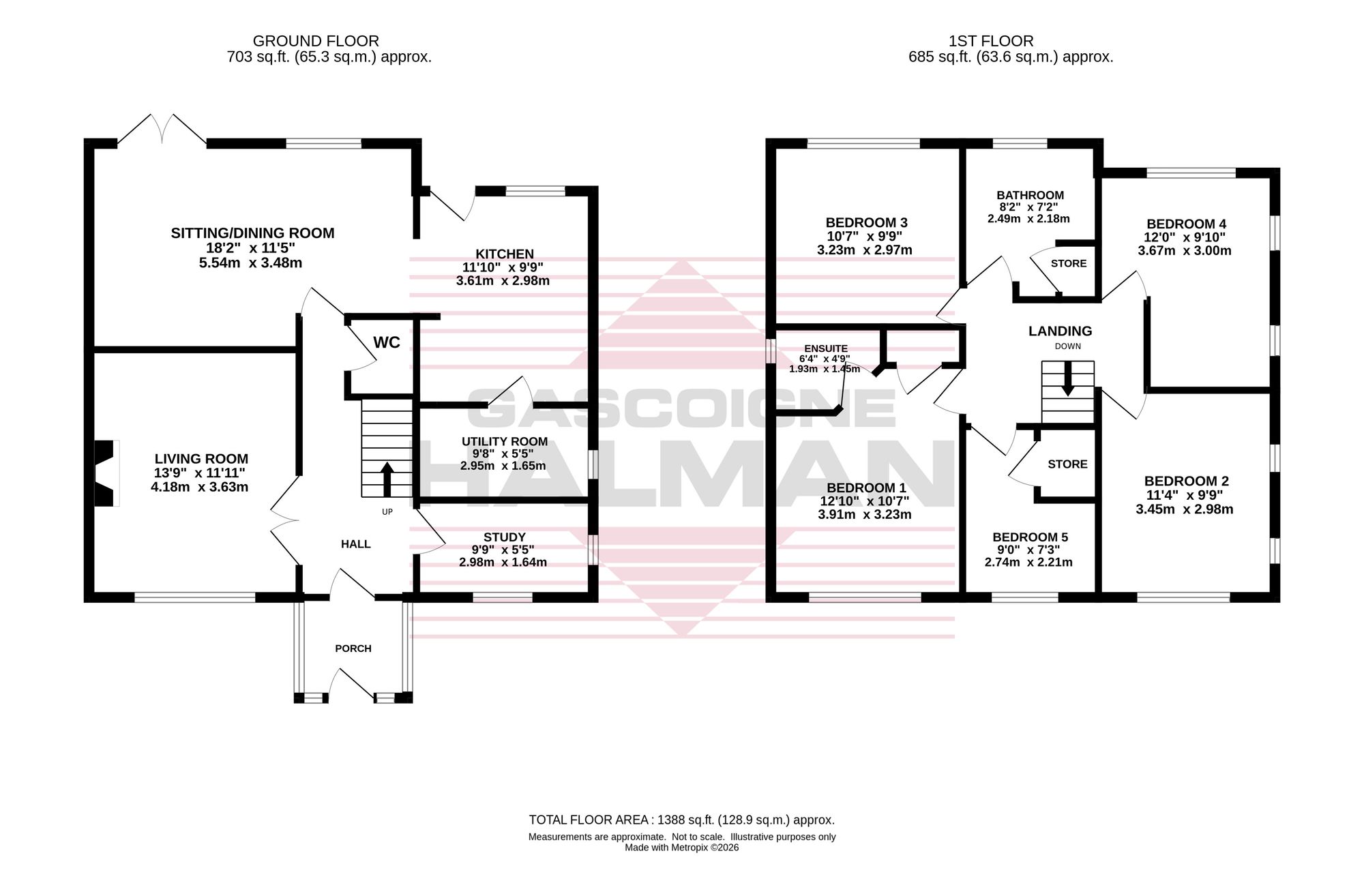 13 Waverley Drive, Cheadle floorplan