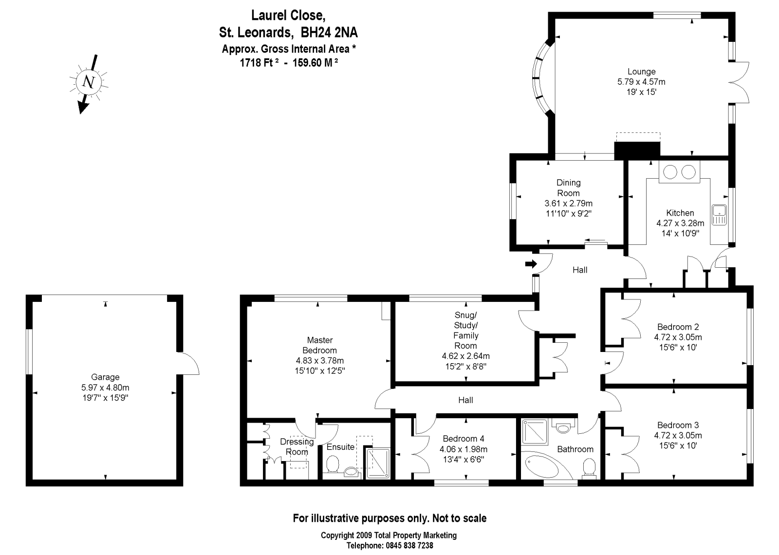 7 Laurel Close, St. Leonards, Ringwood floorplan