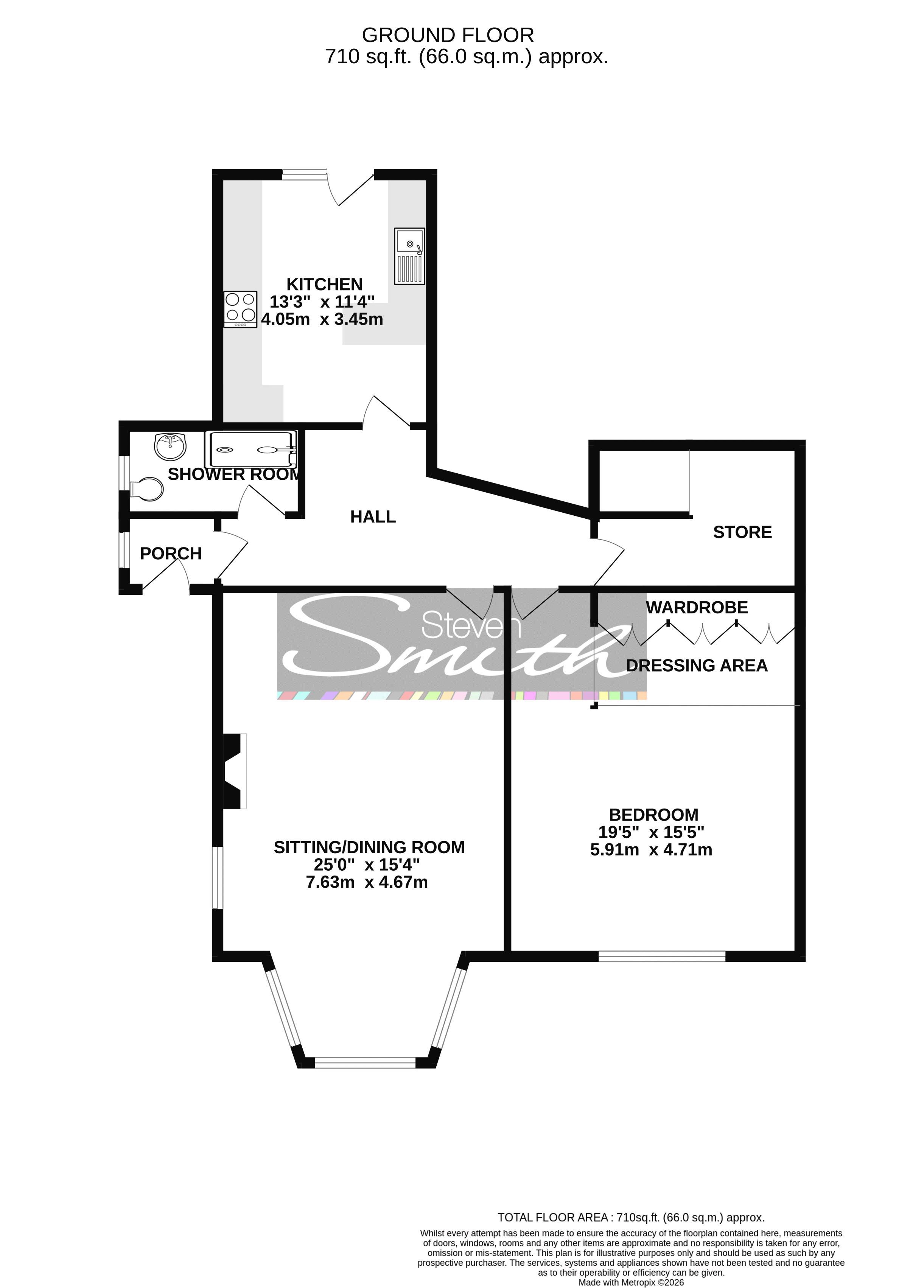 Flat 1, 43, Cambridge Road, Clevedon floorplan