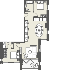 145, Flat 1108, City Road, London floorplan