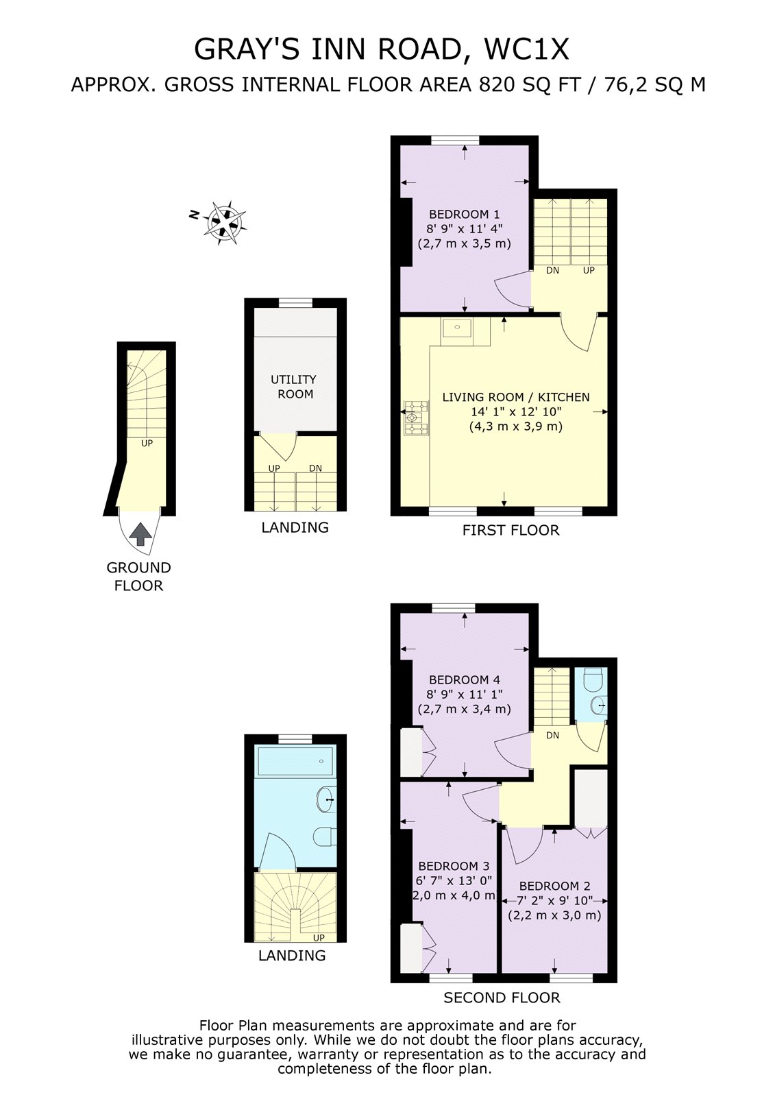 4 Bedrooms Maisonette to rent in Gray's Inn Road, London WC1X