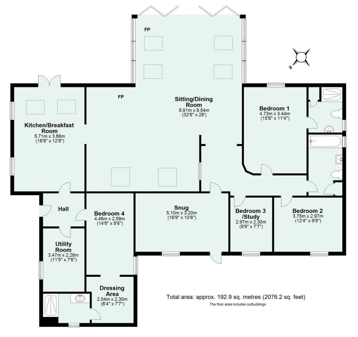 Lake Farm Cottage, Willand Road, Tiverton floorplan