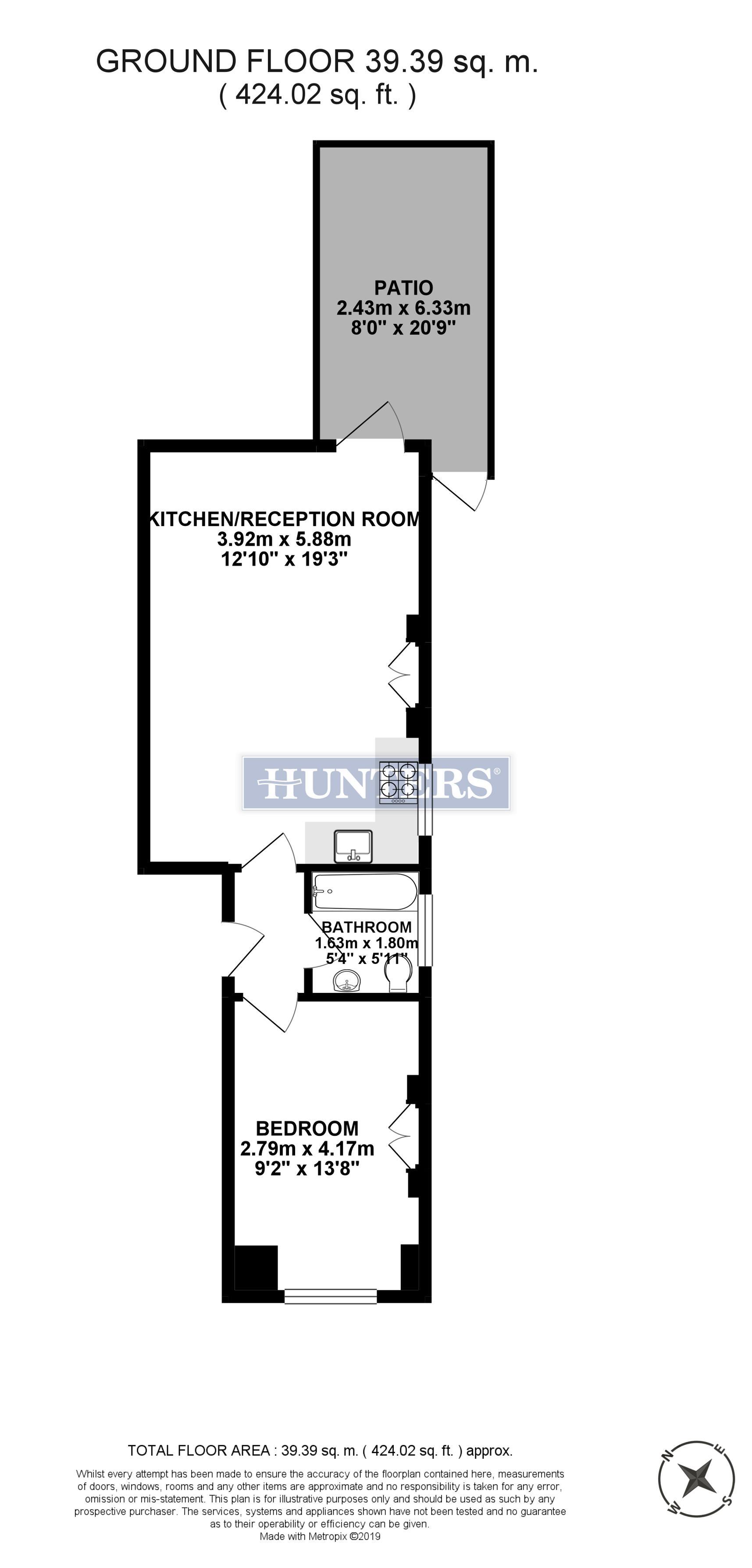 1 Bedrooms Flat for sale in Fordwych Road, London NW2