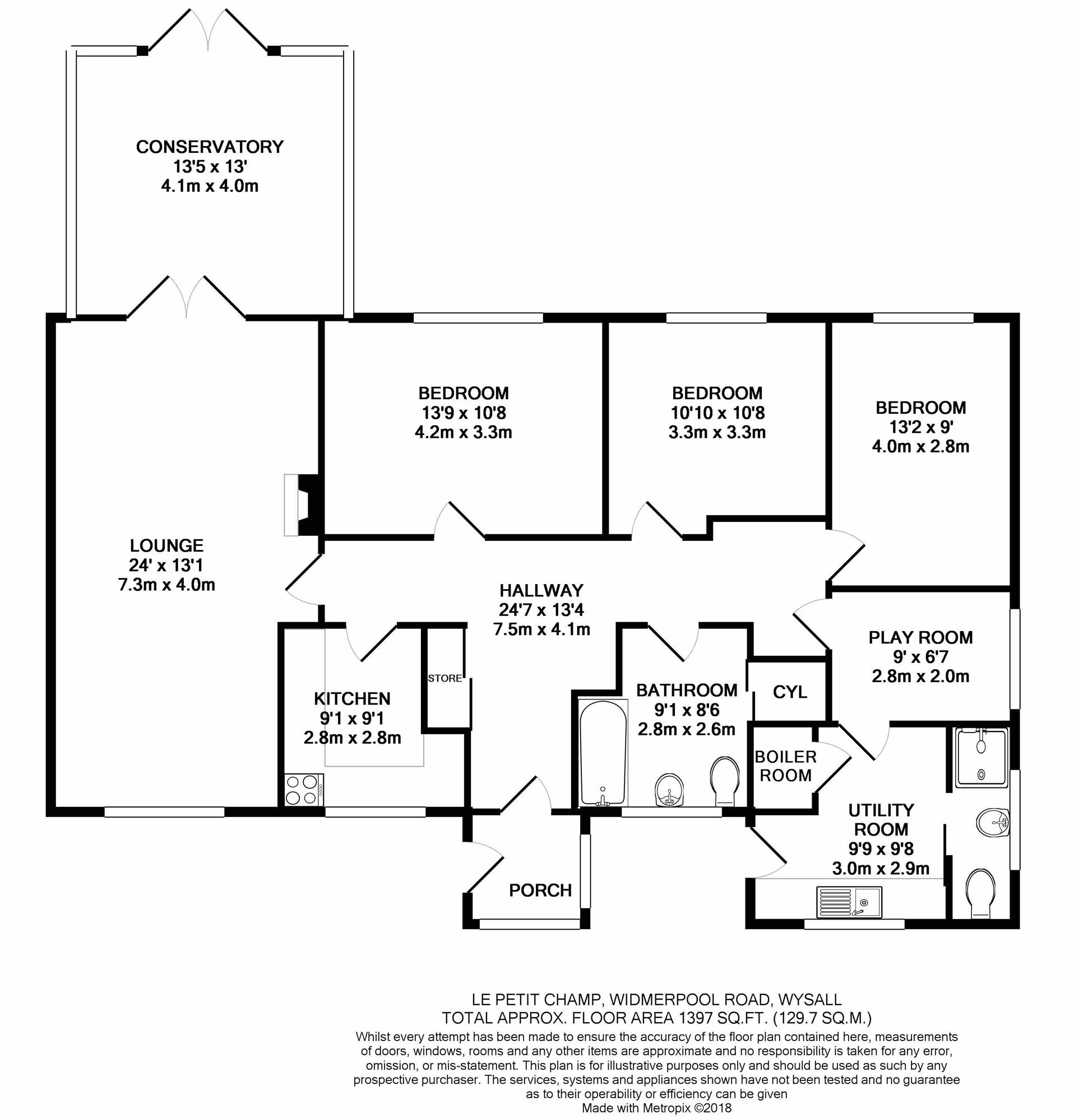 4 Bedrooms Bungalow to rent in Le Petit Champ, Widmerpool Road, Wysall, Nottingham NG12