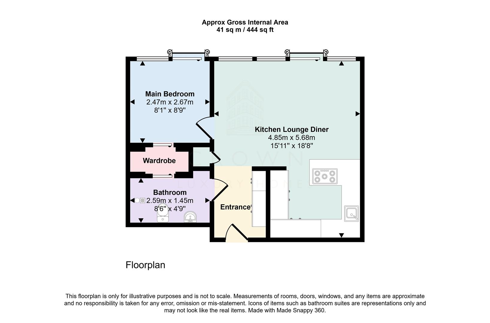 Flat 117, Sugar Quay, Water Lane, London floorplan