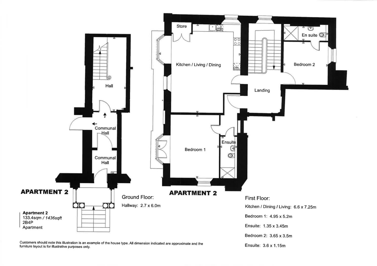 Flat 2, Riversvale, Litchdon Street, Barnstaple floorplan