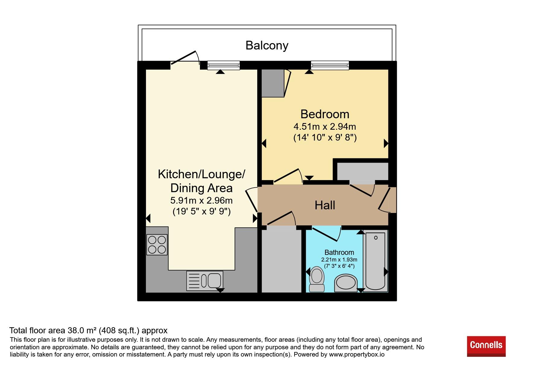 Flat 5, 32, Heath Wood Drive, Maidstone floorplan