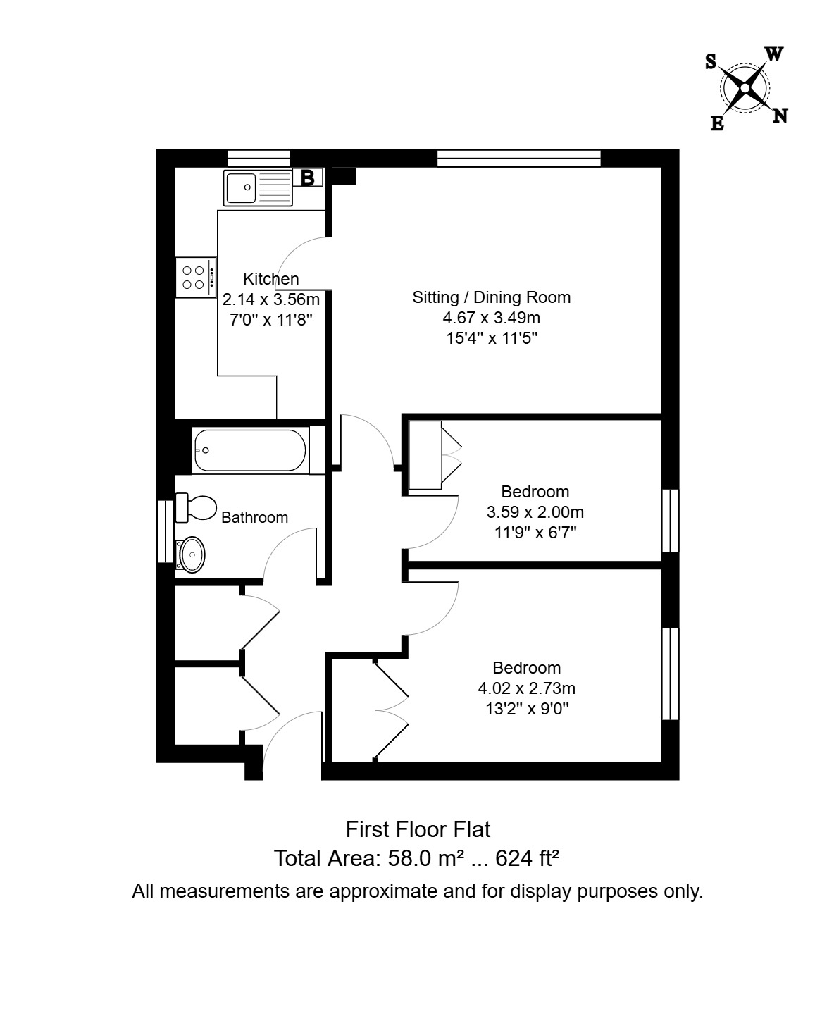 flat 22, Tunbridge Wells floorplan