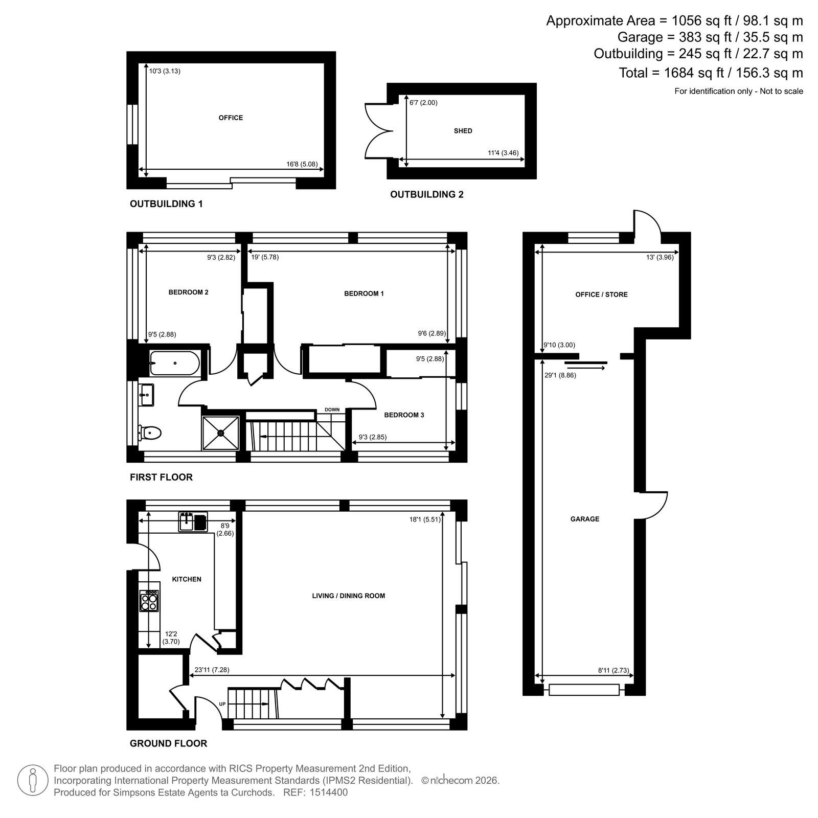 Drift Wood, 19, Kenwood Drive, Walton-On-Thames floorplan