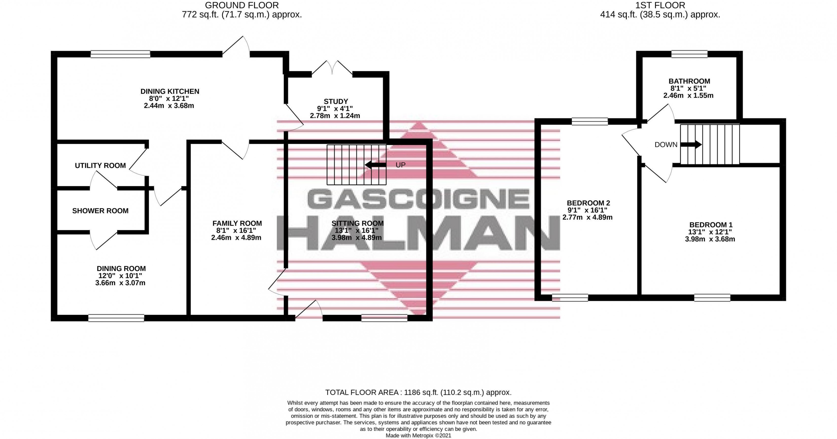 Upper Hibbert Lane, Marple, Stockport SK6, 2 bedroom semidetached