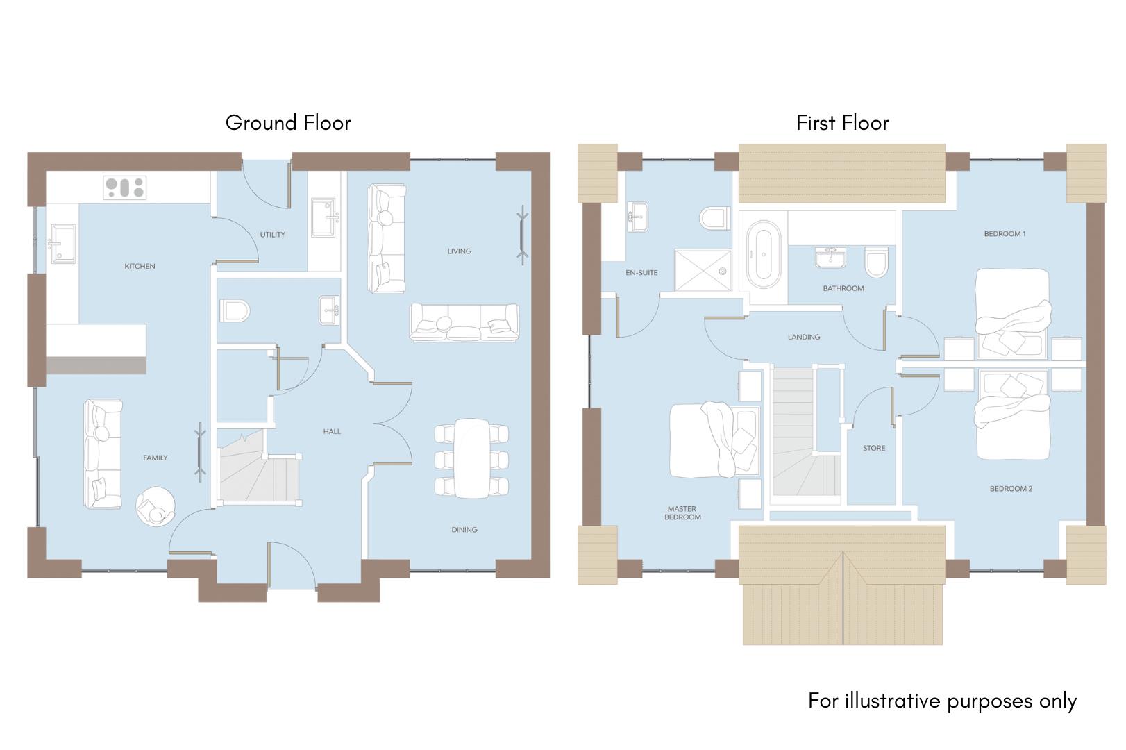 The Ella, Sandstone Close, Ellington floorplan