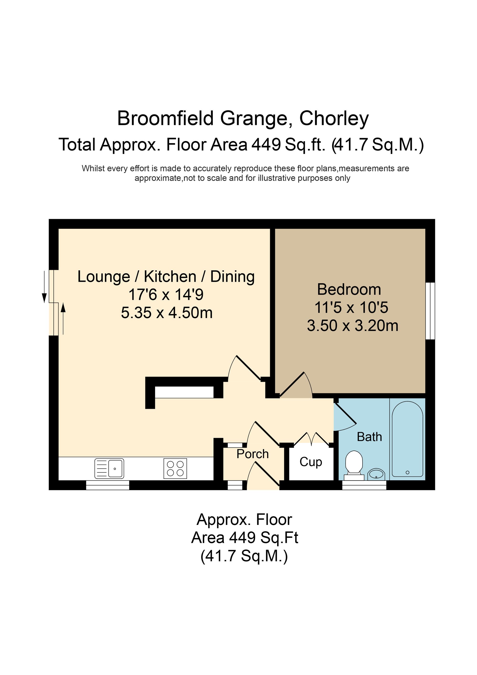 25 Bloomfield Grange, Preston floorplan