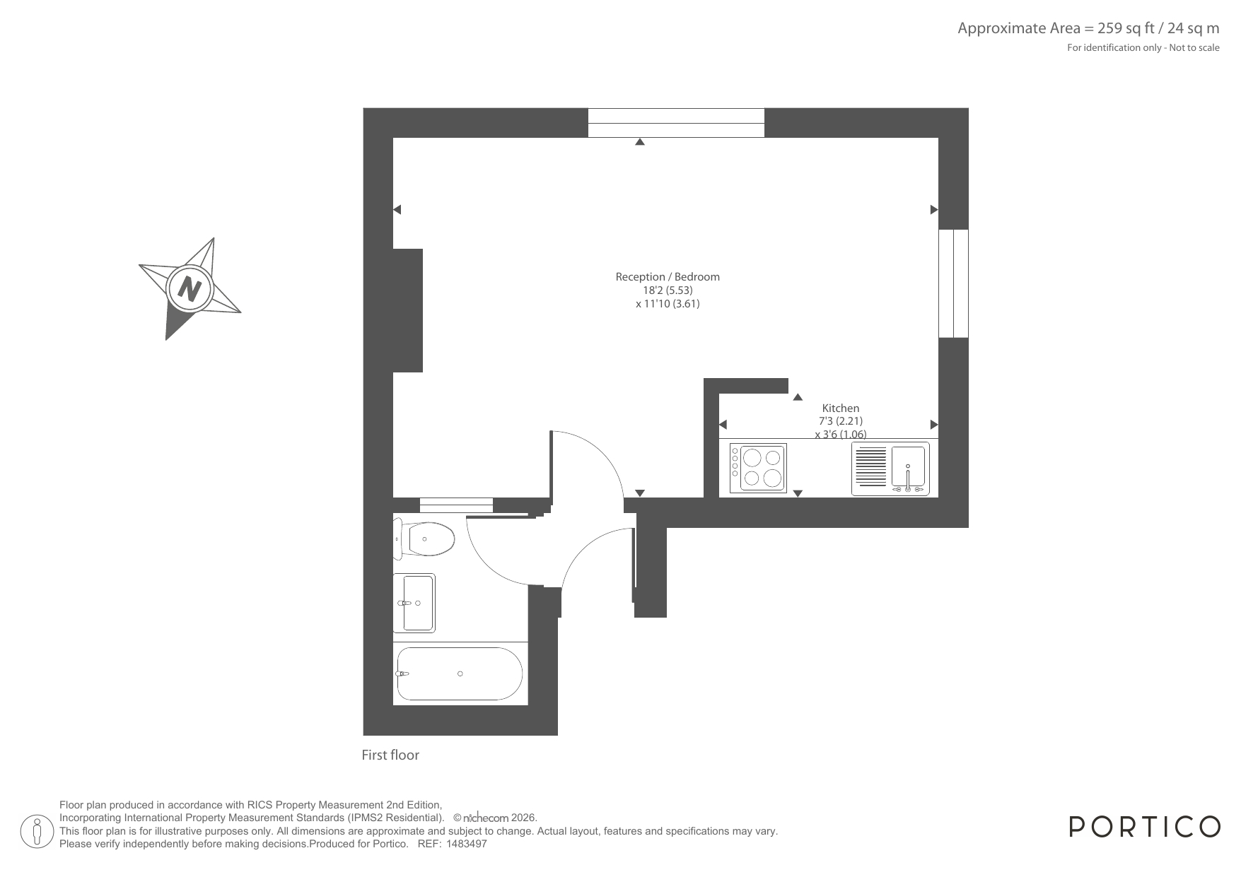 Flat 4, 49, Manor Mount, London floorplan
