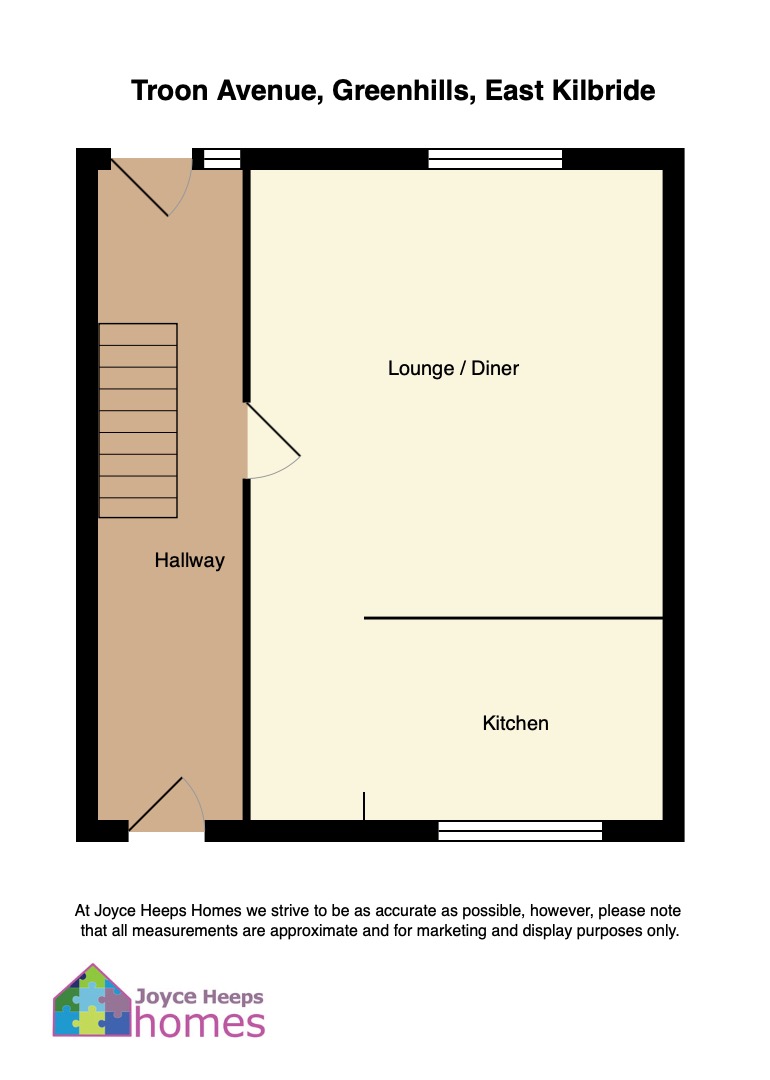 3 Bedrooms Terraced house for sale in Troon Avenue, Greenhills, East Kilbride G75