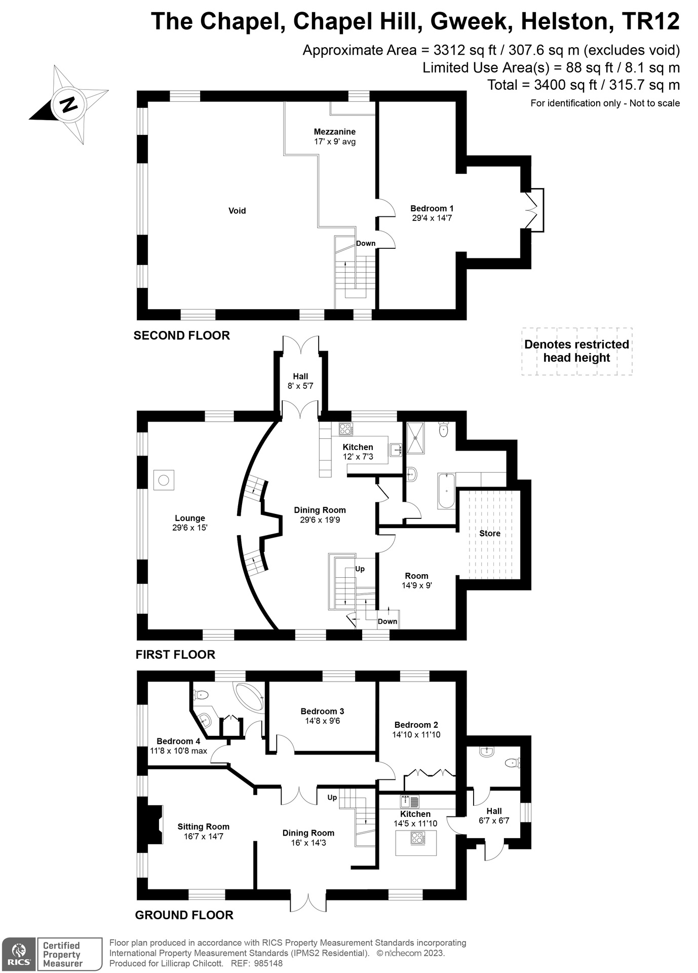 The Chapel, Helston floorplan