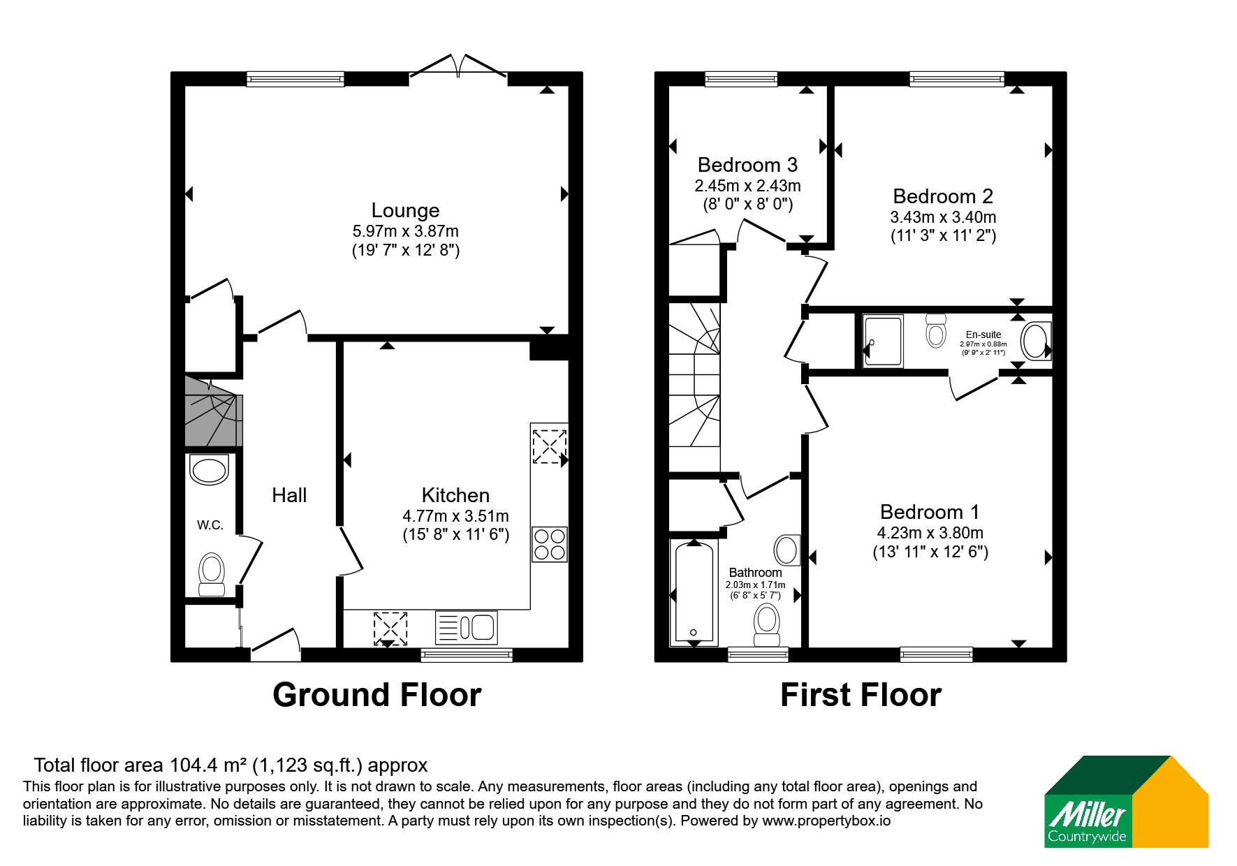 2 The Old Blacksmiths Yard,, Higher Condurrow, Cornwall floorplan