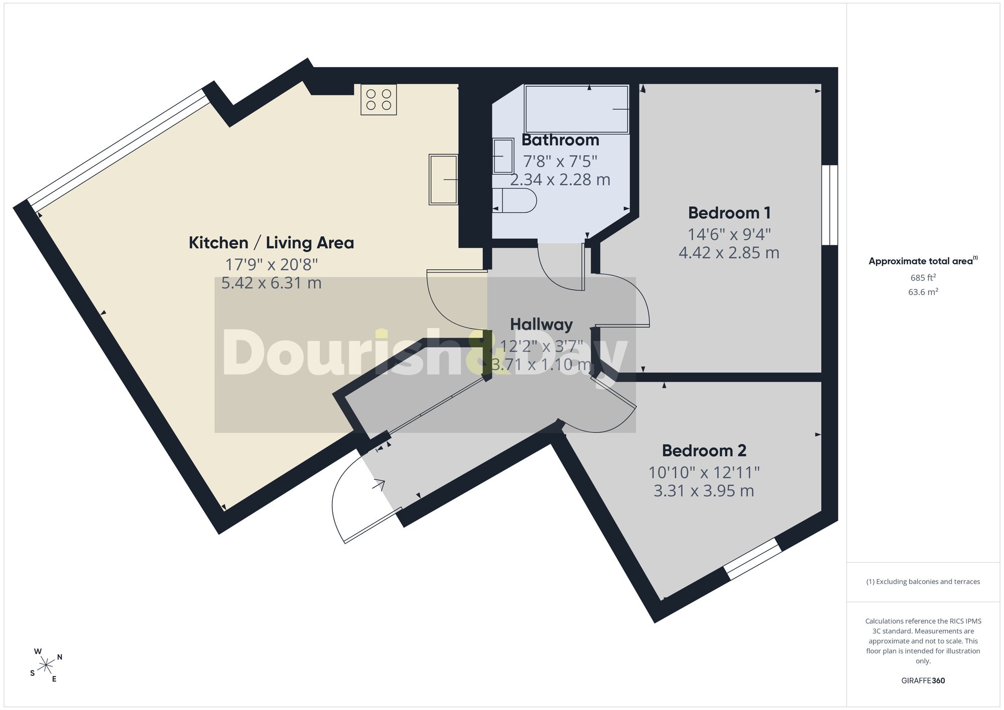 Flat 16, Penkvale Mews Penkvale Road, Stafford floorplan