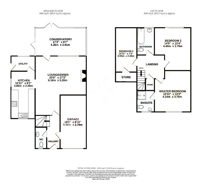 6, Whetstone Court, Hertfordshire floorplan