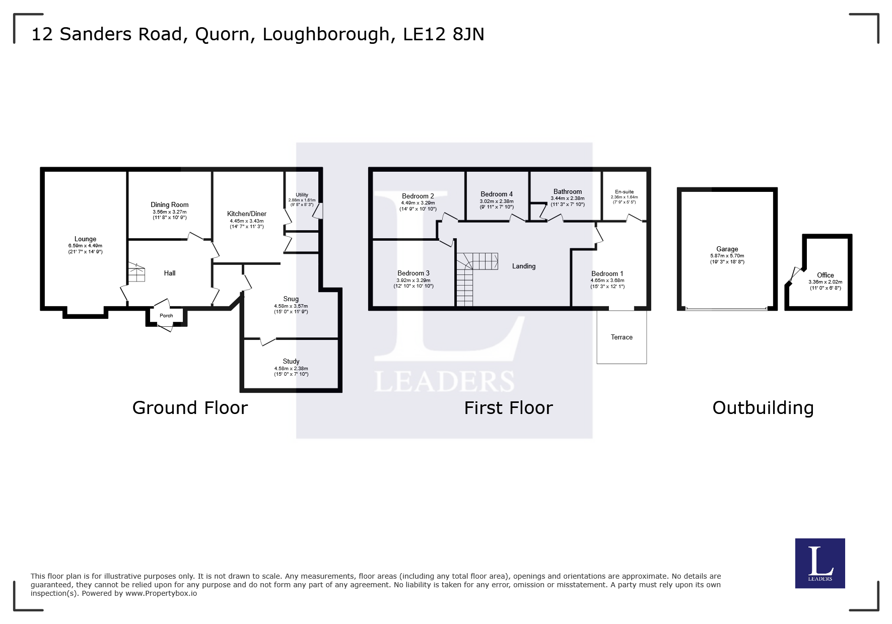 12, Sanders Road, Loughborough floorplan