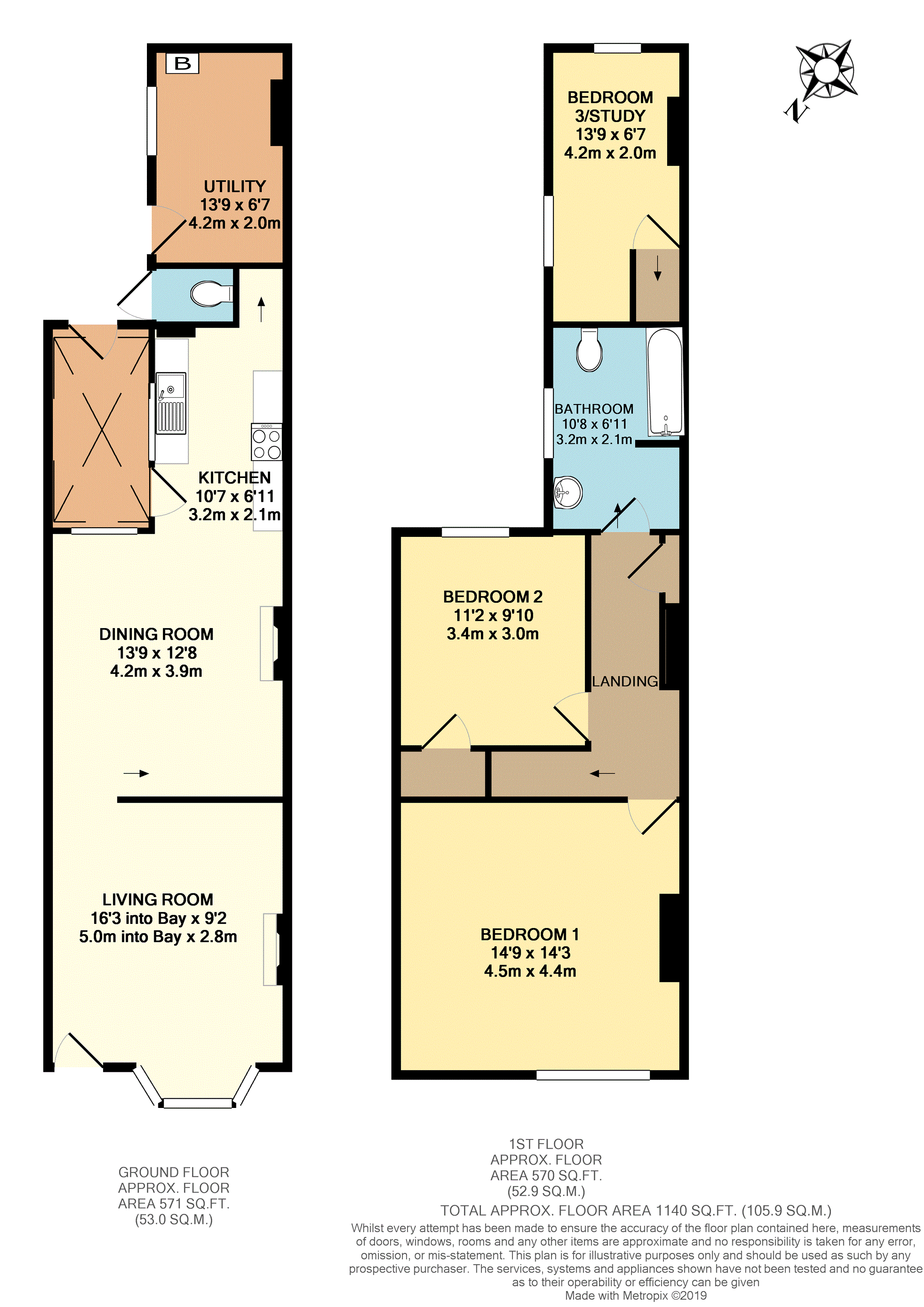 3 Bedrooms Terraced house for sale in Alma Street, Taunton TA1