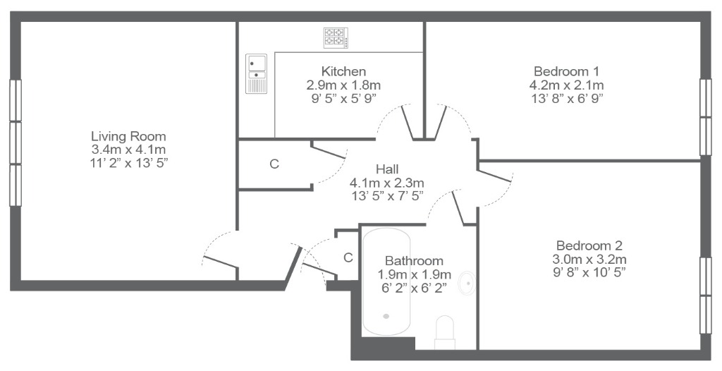 Breval Court, Baillieston, Glasgow, G69 7BF, Glasgow floorplan