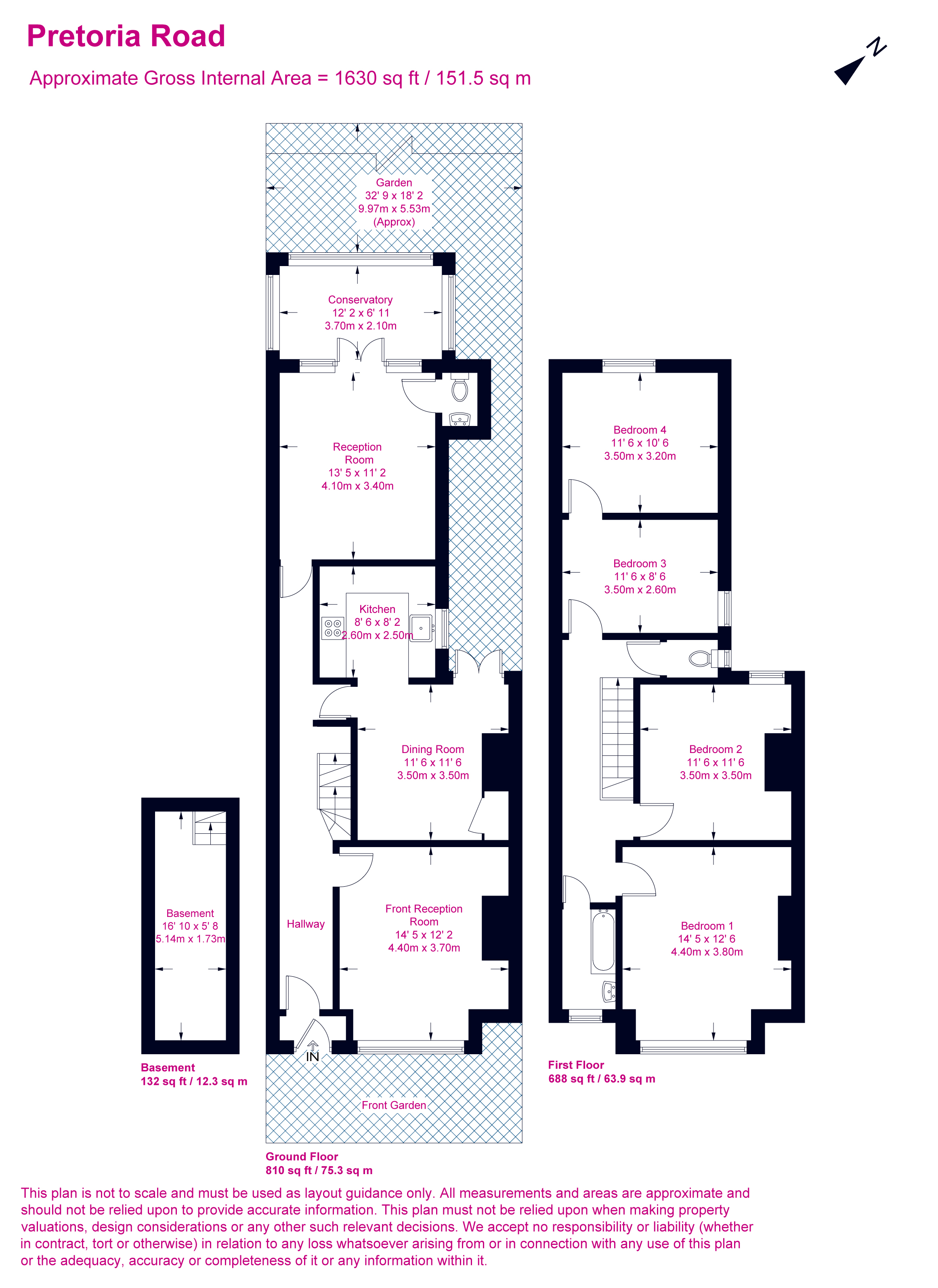 Pretoria Road, Furzedown, SW16 floorplan