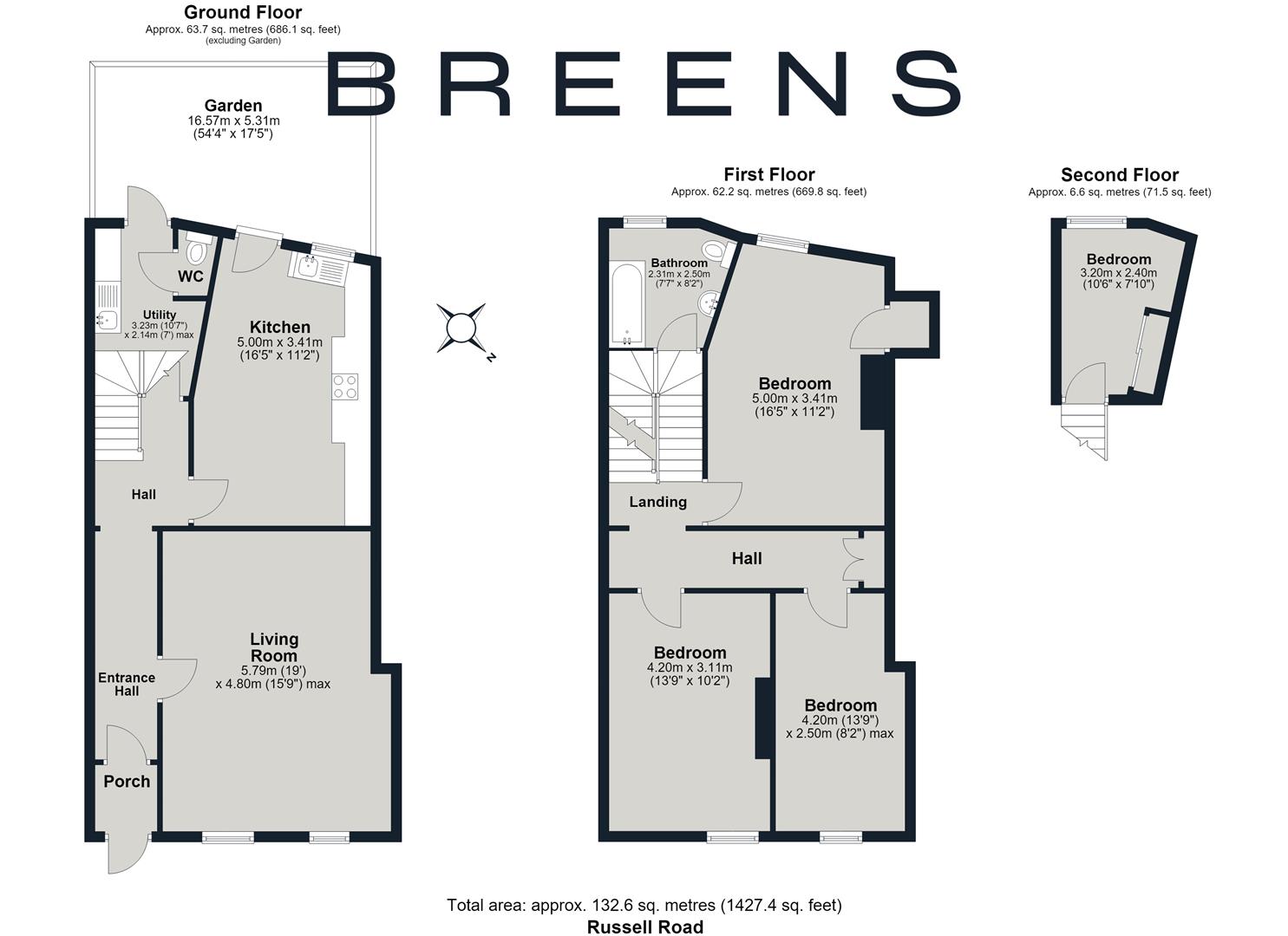 29, Russell Road, Enfield floorplan