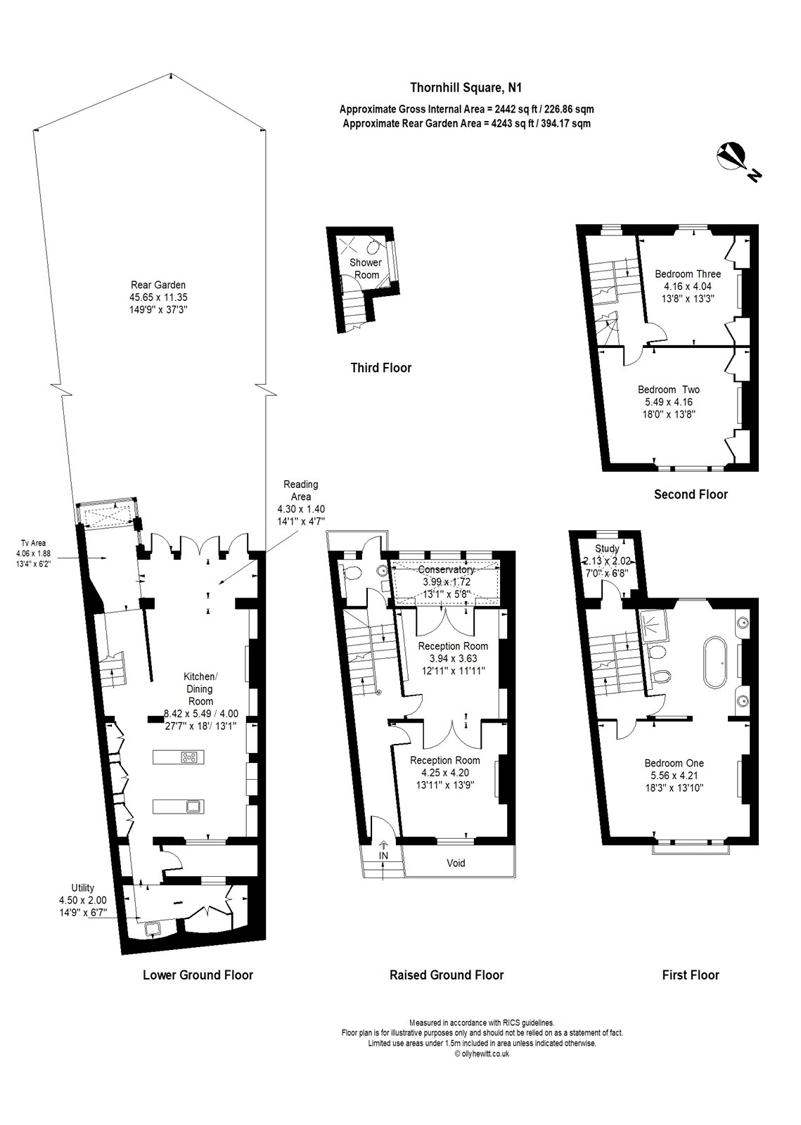 37, Thornhill Square, London floorplan