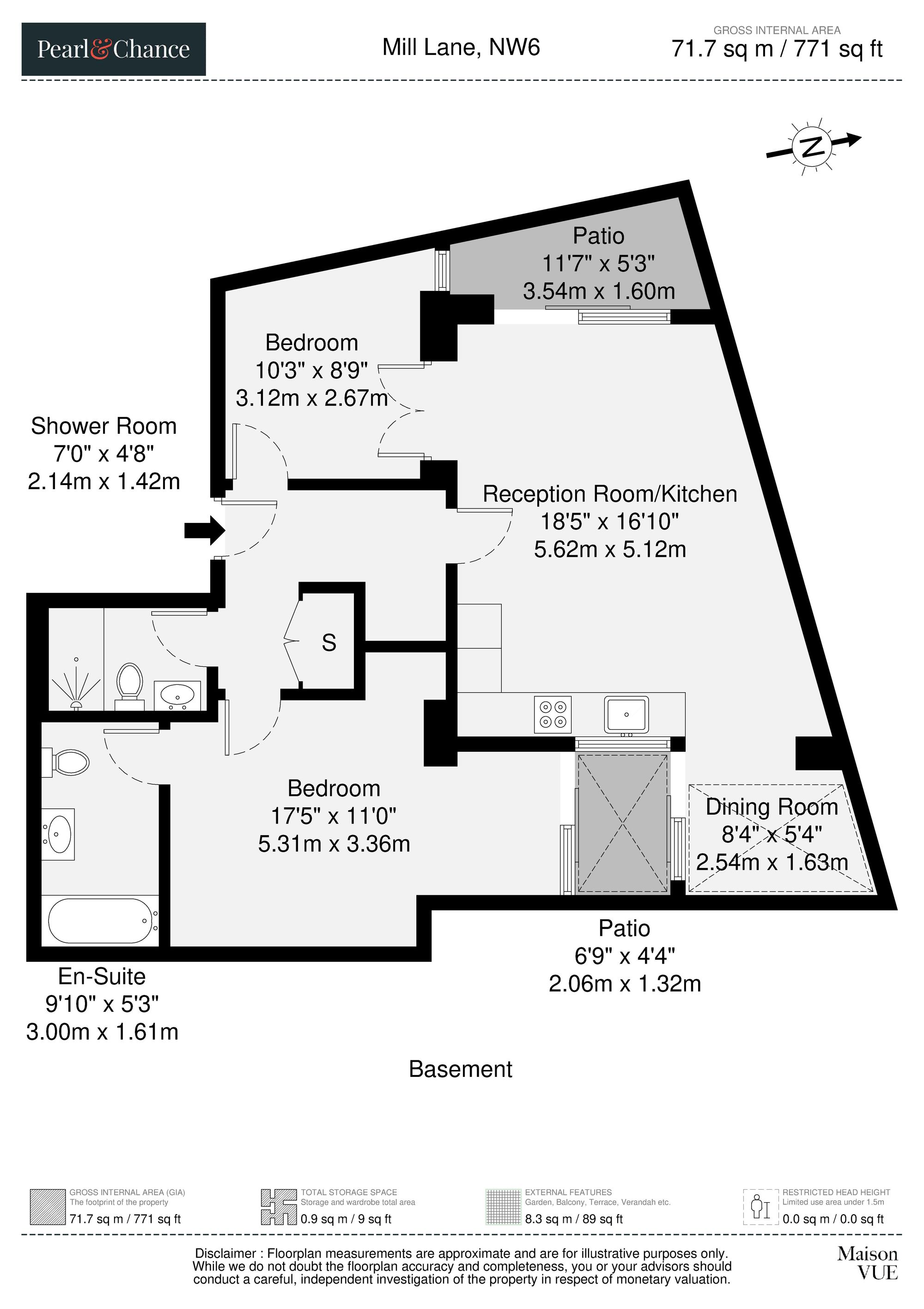 Lower Ground Mill Lane, London floorplan