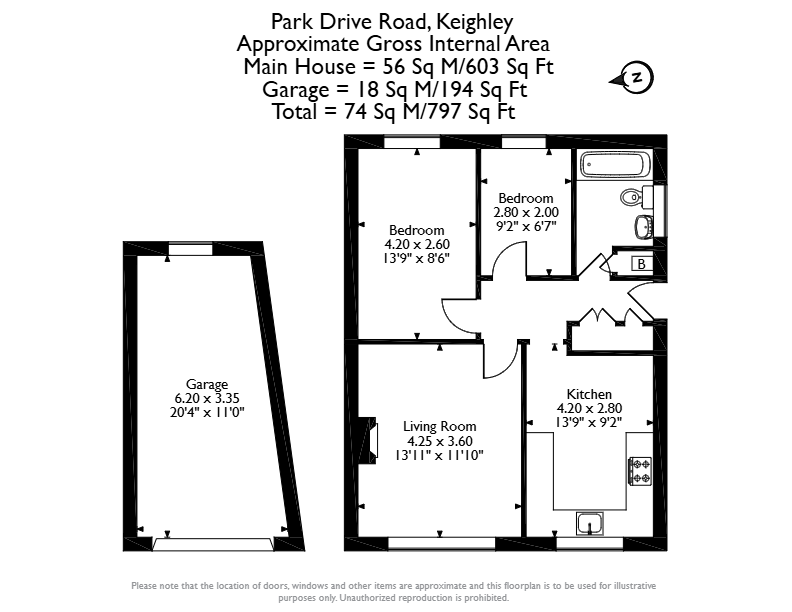 10, Park Drive Road, Keighley floorplan